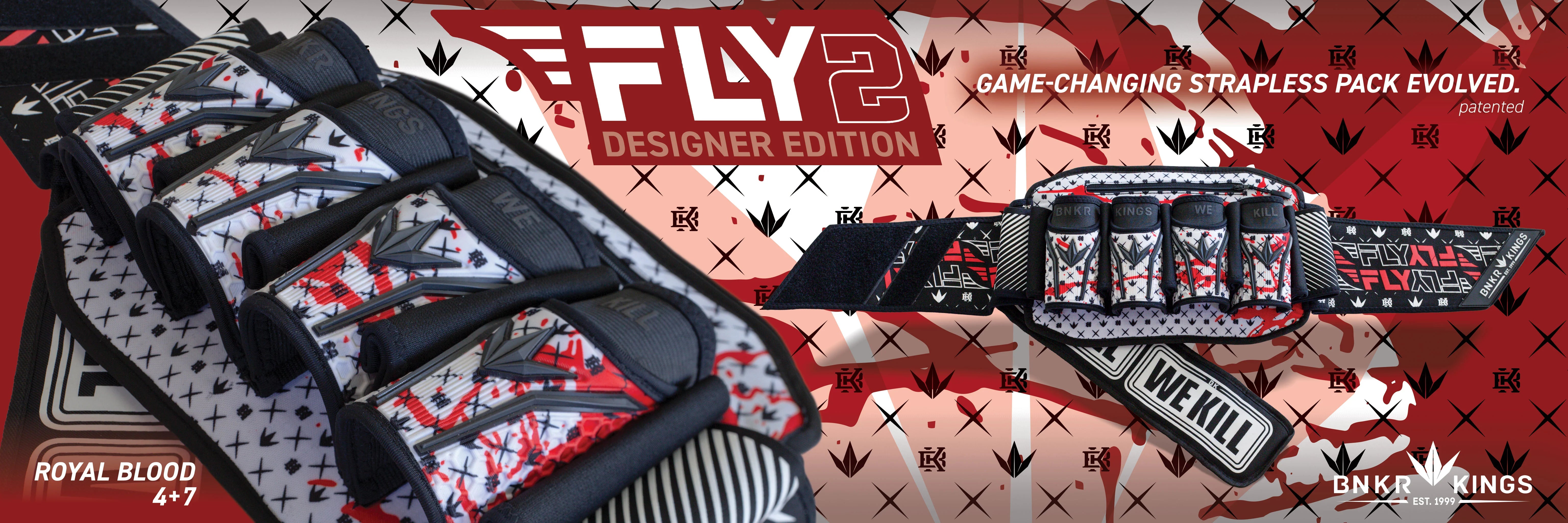 Paintball Harness Fly2 Pack - Royal Blood | 4+7 | Bunkerkings - Image 4