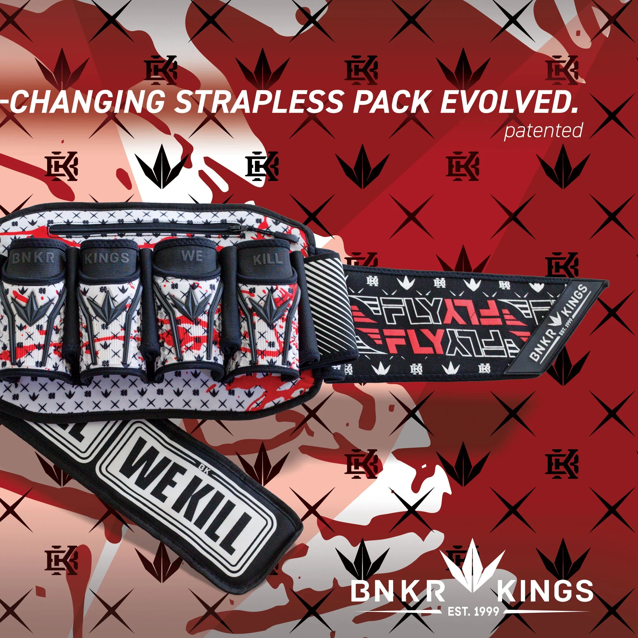 Paintball Harness Fly2 Pack - Royal Blood | 4+7 | Bunkerkings - Image 2