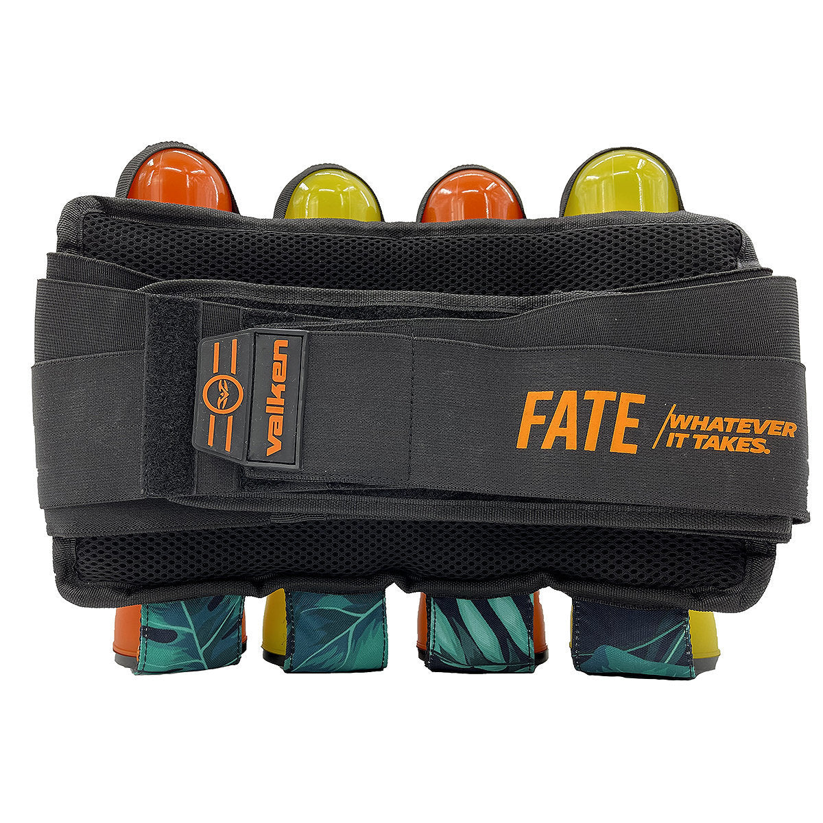Valken Fate Gfx 4+3 Paintball Harness - Hawaiian Orange | Paintball Pod Harness - Image 2
