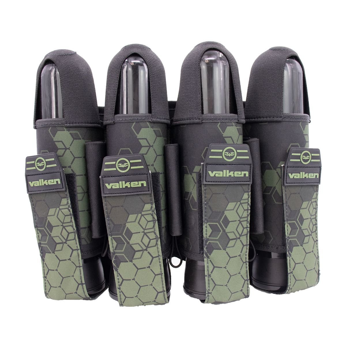 Valken Fate Gfx 4+3 Paintball Harness - 3D Cube Olive Camo | Paintball Pod Harness