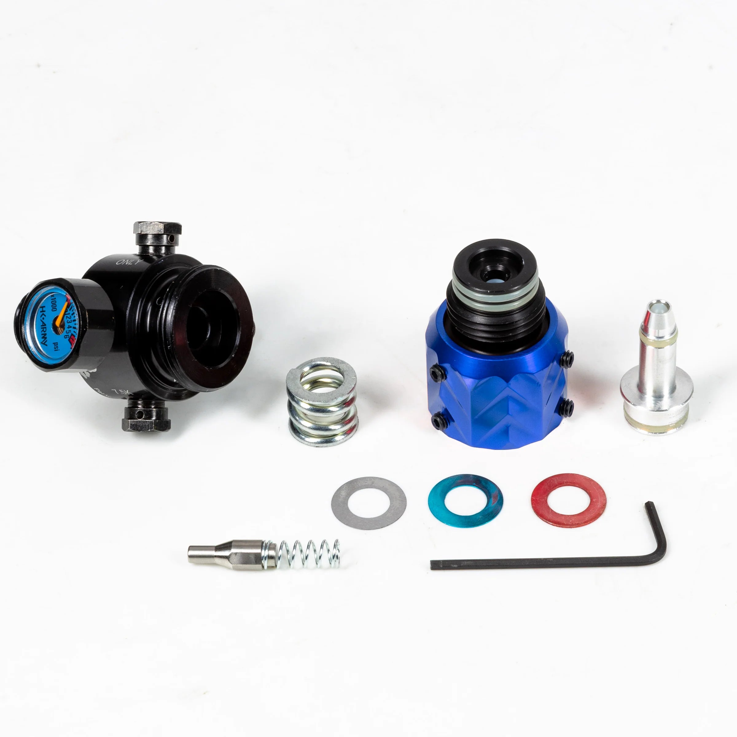 AEROLITE ELITE PRO REG - FOSSIL - BLUE | output pressure 450-650psi | HK Air Tank Regulator - Image 2