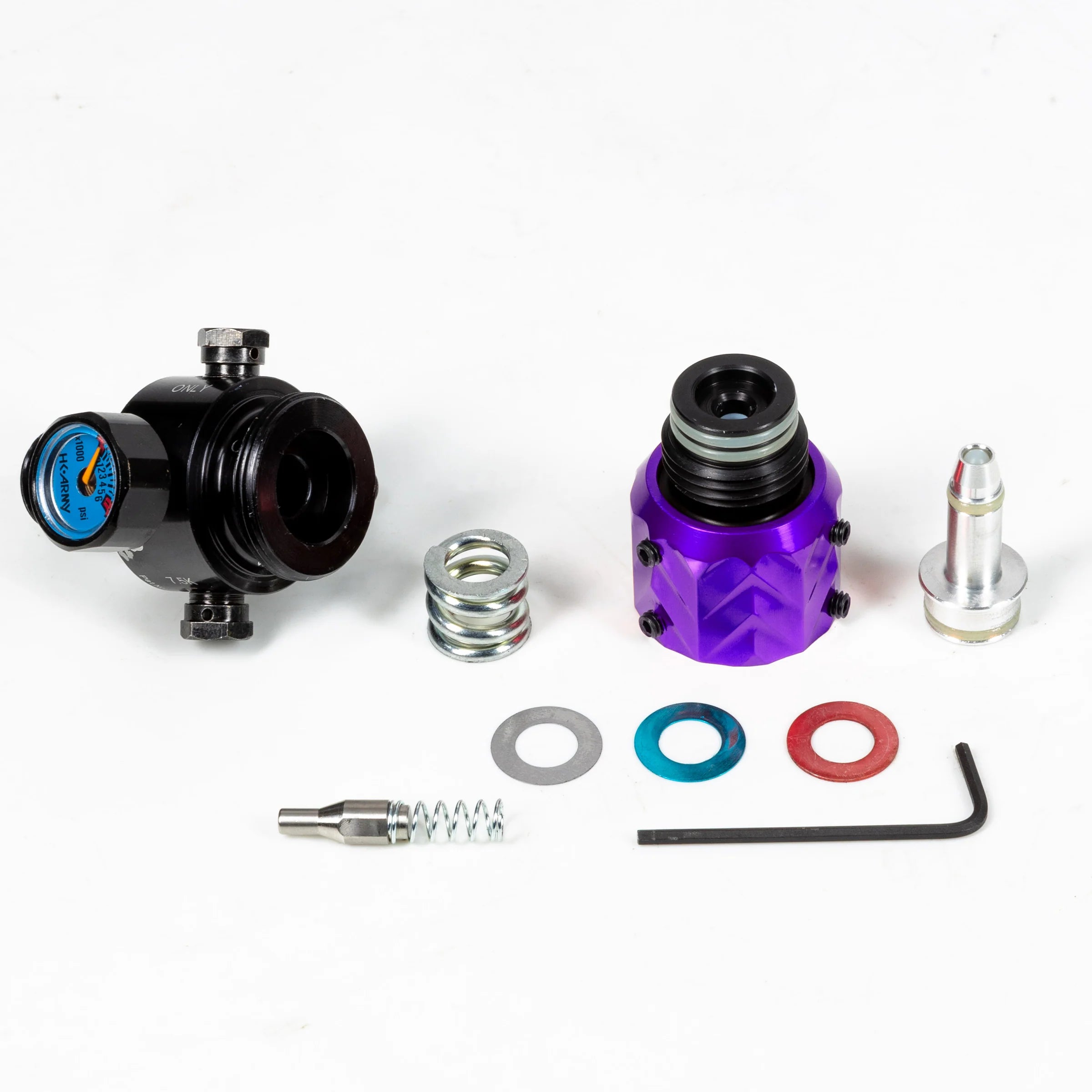 AEROLITE ELITE PRO REG - FOSSIL - PURPLE | output pressure 450-650psi | HK Air Tank Regulator - Image 3