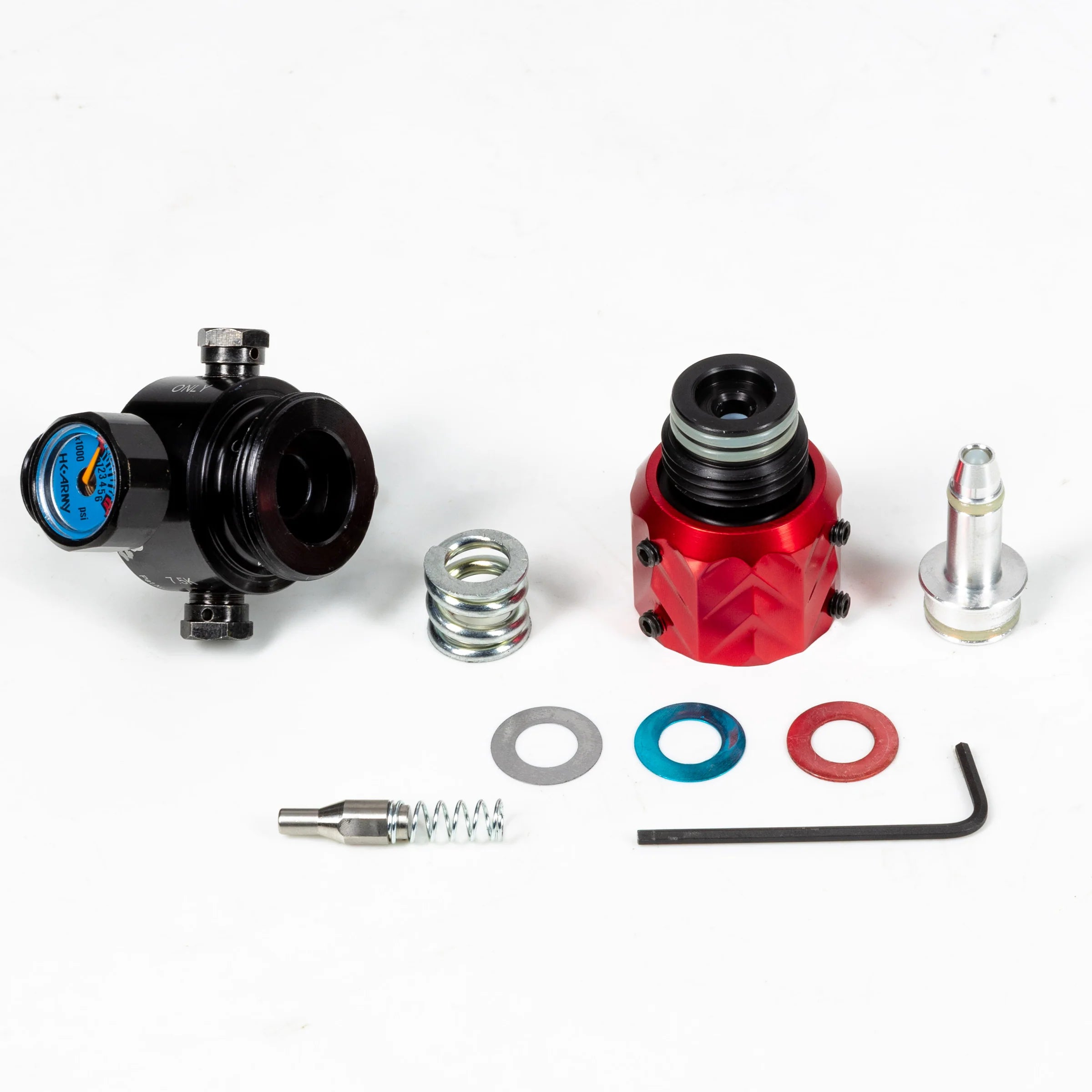 AEROLITE ELITE PRO REG - FOSSIL - RED | output pressure 450-650psi | HK Air Tank Regulator - Image 2