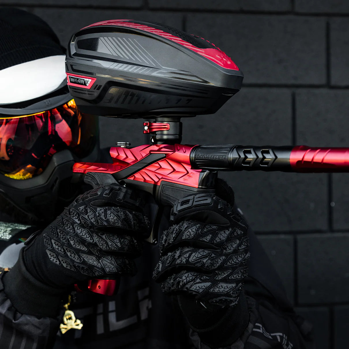 HK Army Fossil Eclipse LV2 | Color: Scorch | Paintball Electronic Marker - Image 2