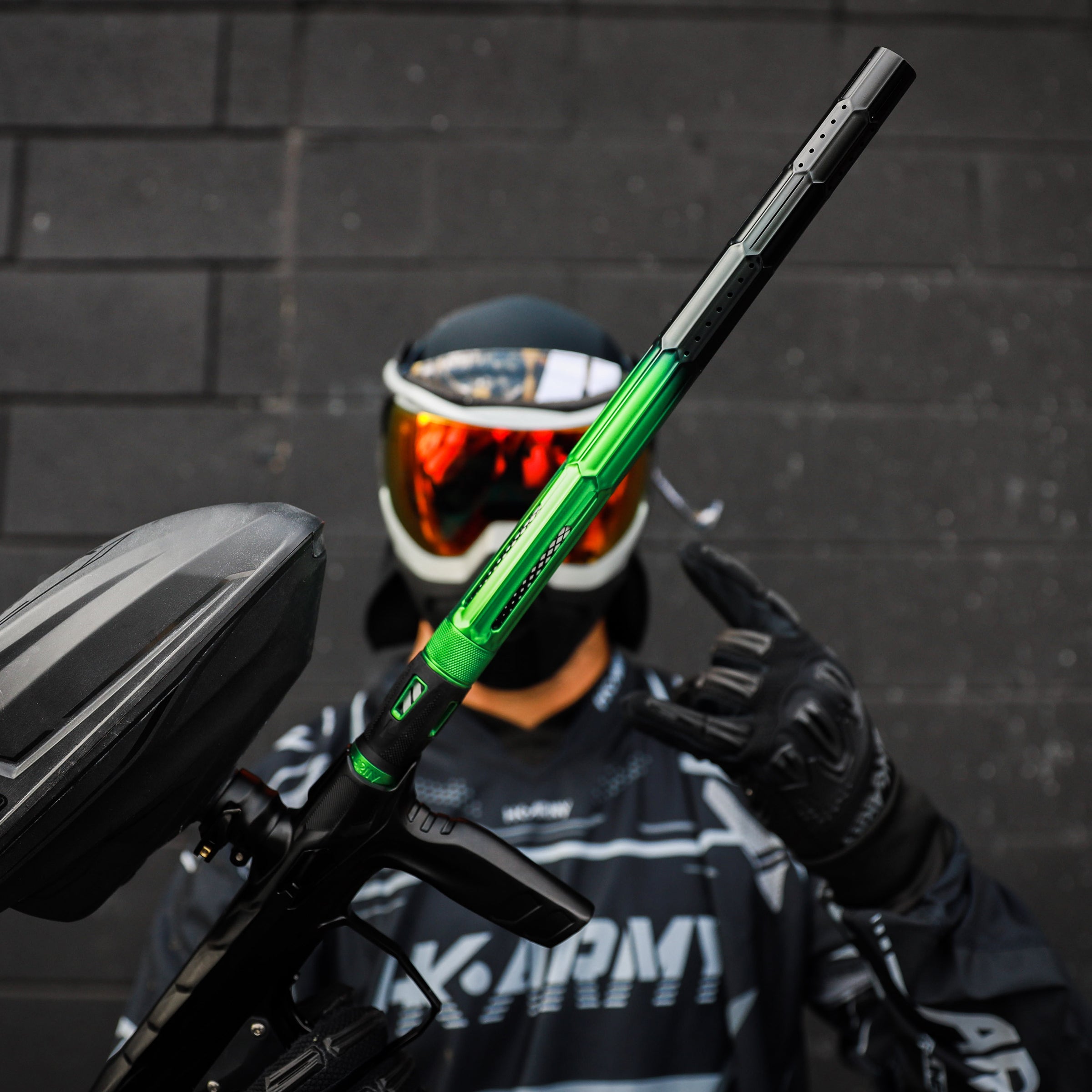 LAZR Elite Fractal Barrel Tip - Green/Black Fade - Image 3
