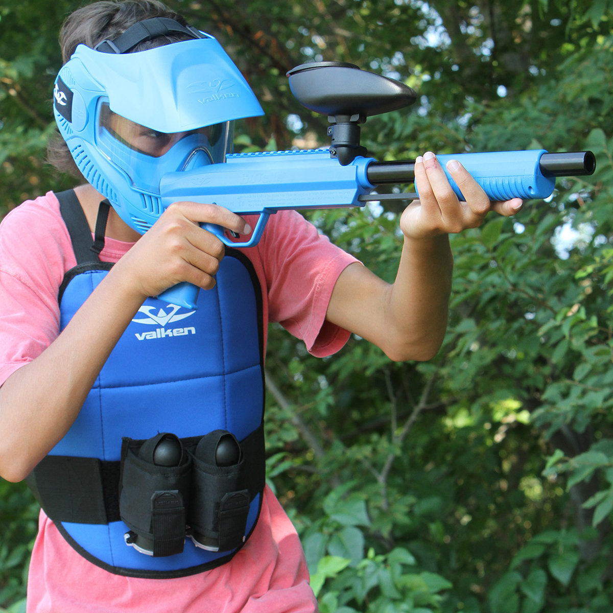 Gotcha Twin Pouch Paintball Harness With Web Belt | Paintball Pod Harness | Valken - Image 3