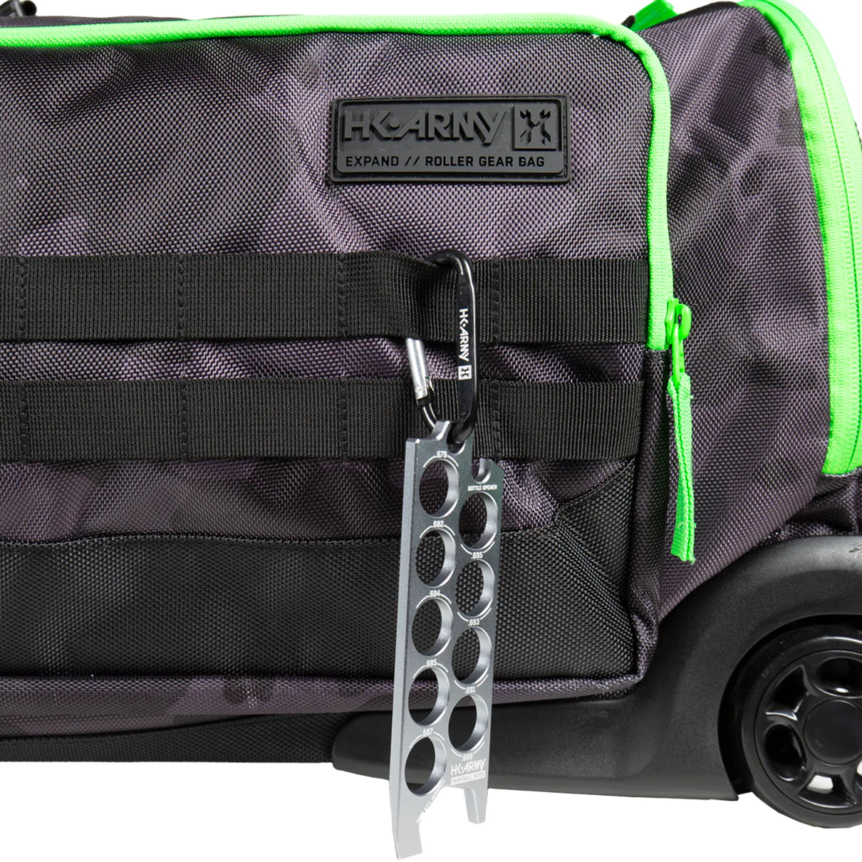 Expand 75L - Roller Gear Bag - Shroud Neon Green | Paintball Gear Bag | Hk Army - Image 13