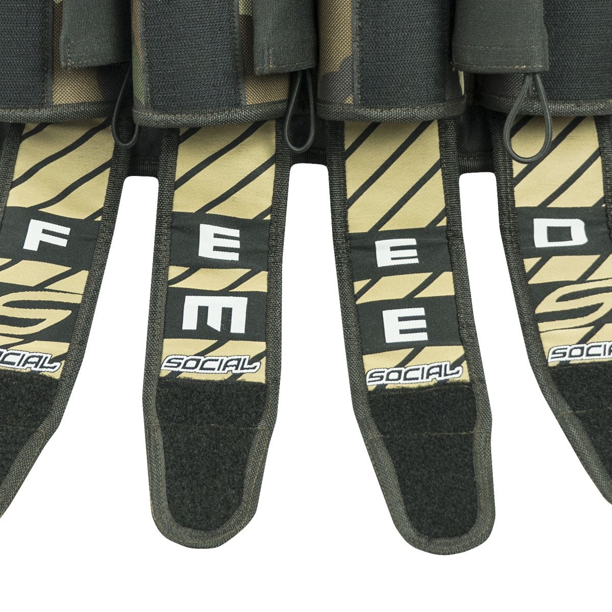 Grit Pod Pack Harness, 4+7 Woodland Camo | Social Paintball Harness - Image 3