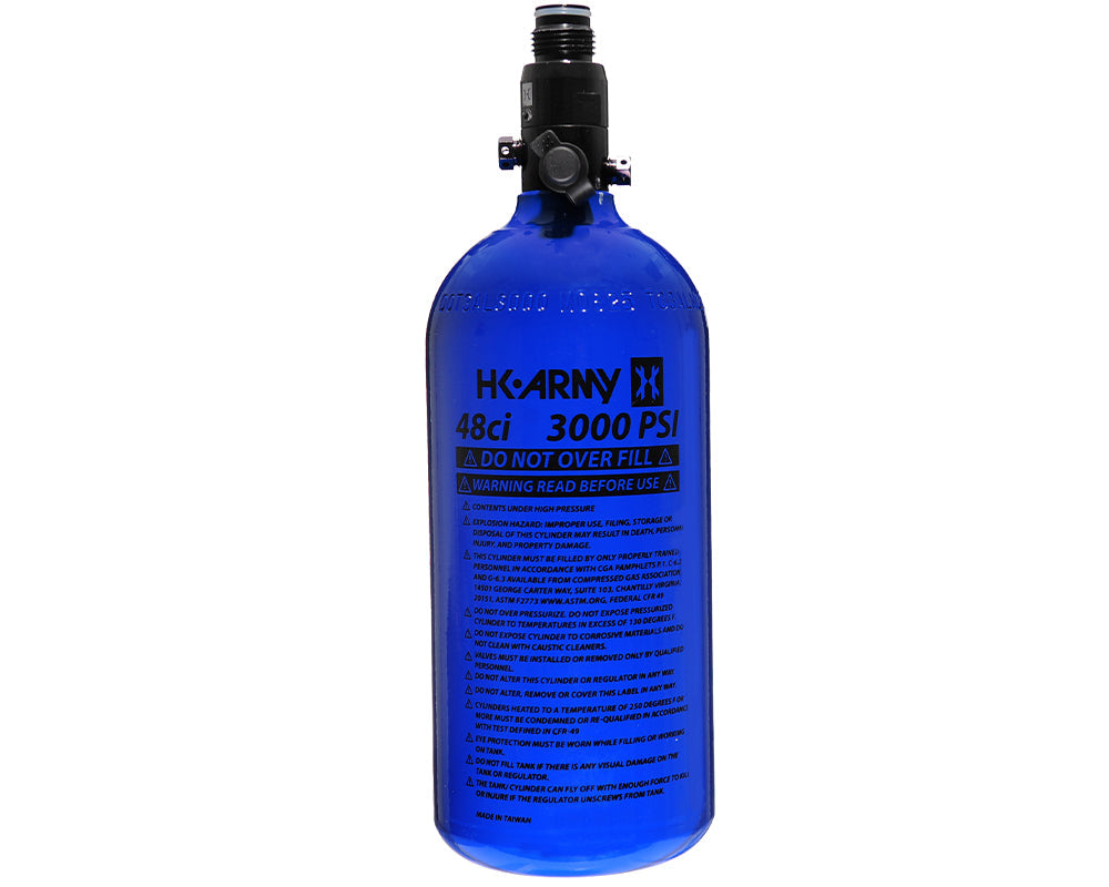 48ci / 3000psi Aluminum Compressed Air Tank - Blue - Image 3