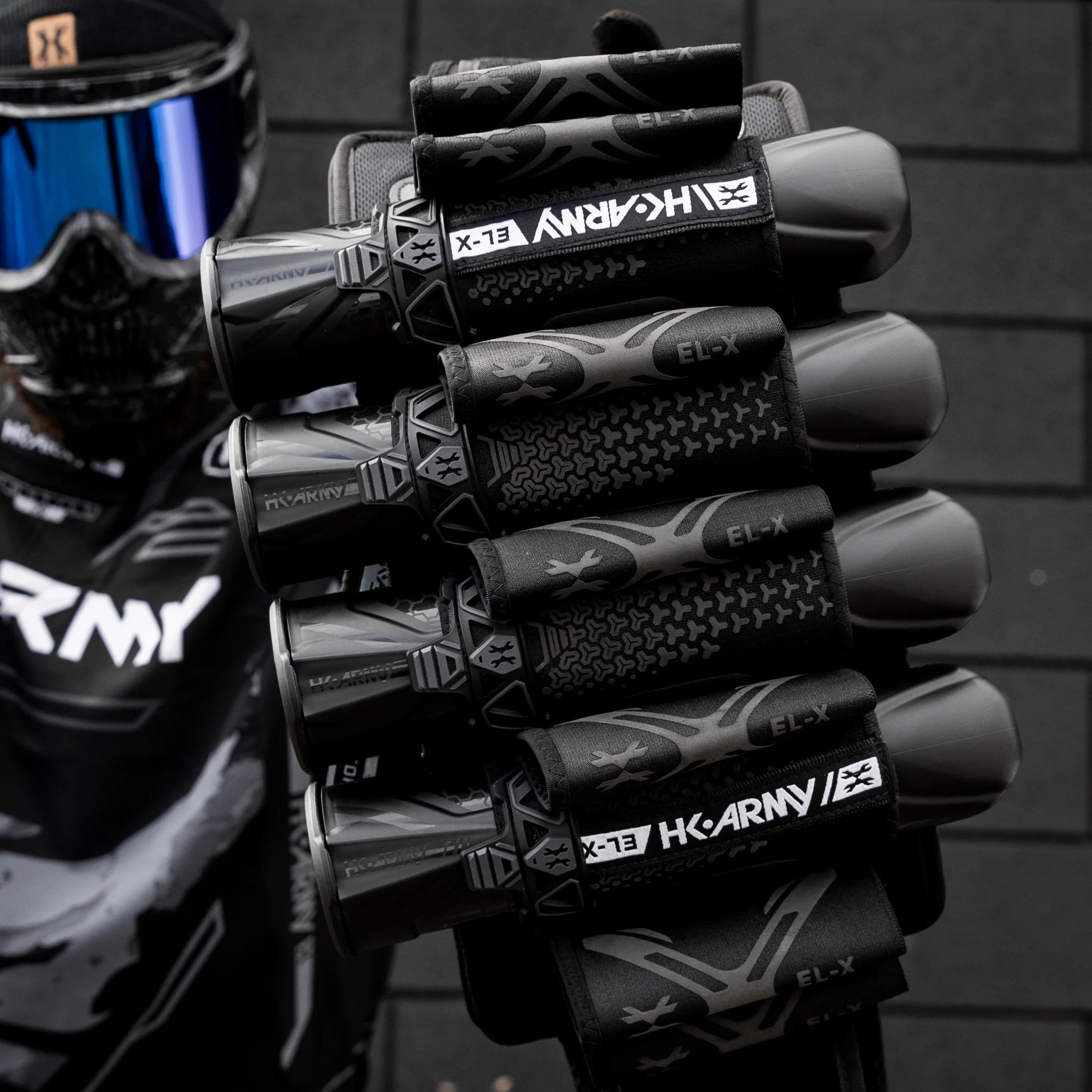 ELX Paintball Harness | Shadow | 4+3+4 | HK Army - Image 2