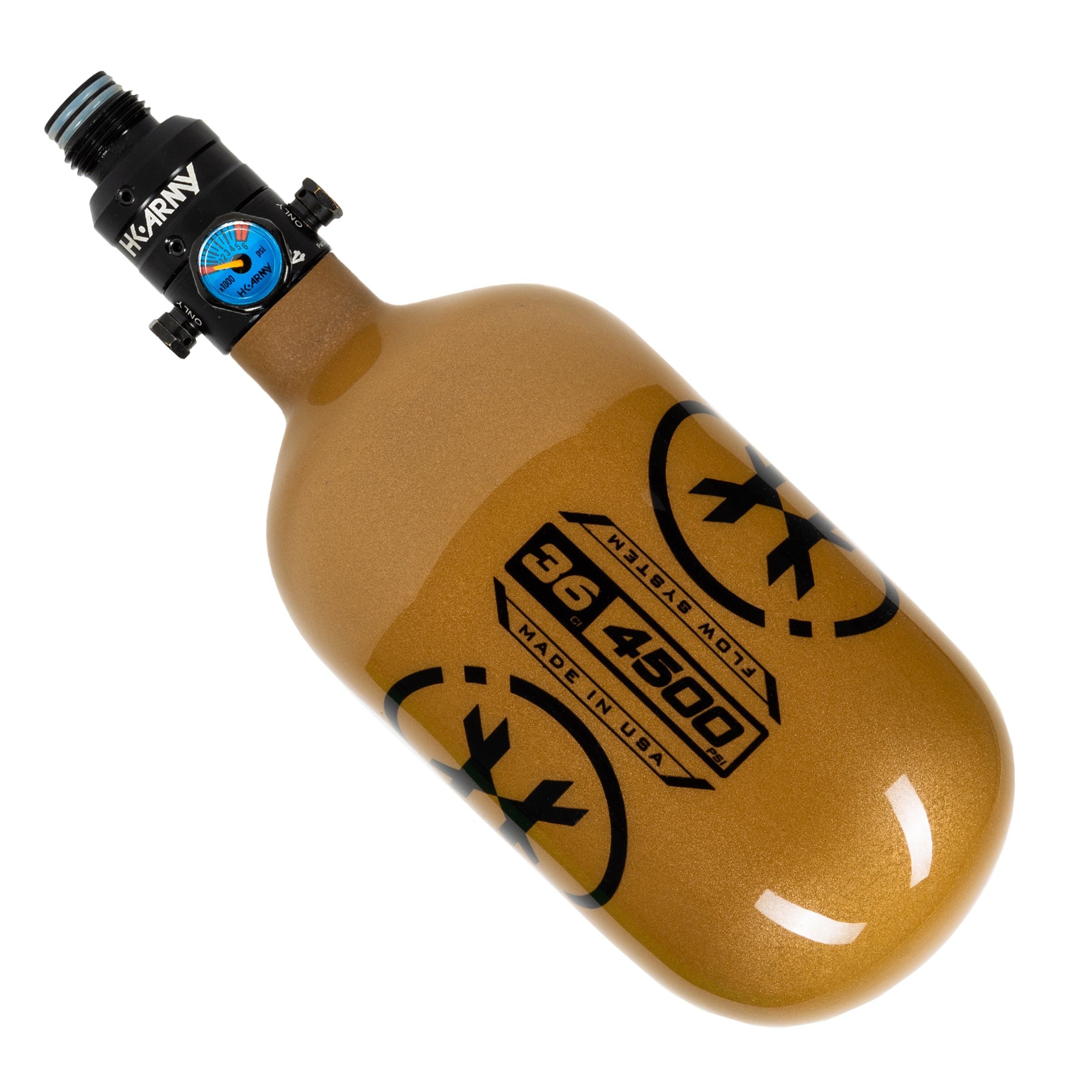 36ci / 4500psi Extra Lite Carbon Fiber Tank - PRO Reg - Icon Gold - Image 7