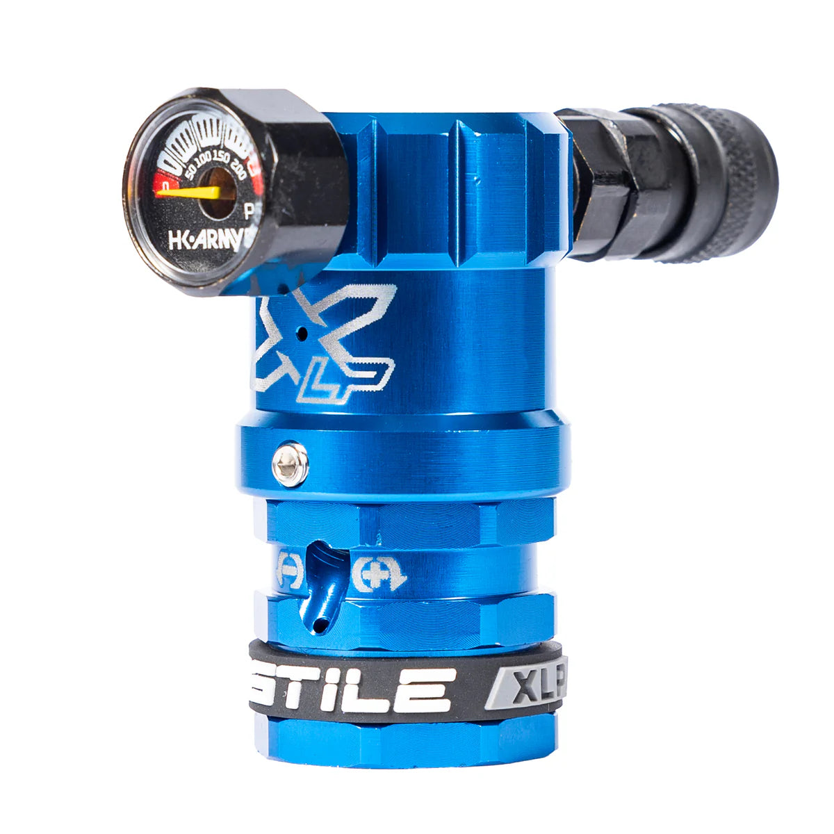 Hostile® XLP Regulator - Side Port Quick-Disconnect - Blue - Image 8