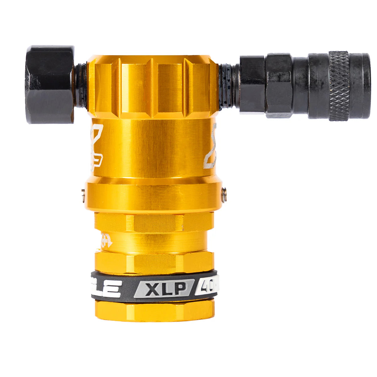 Hostile® XLP Regulator - Side Port Quick-Disconnect - Gold