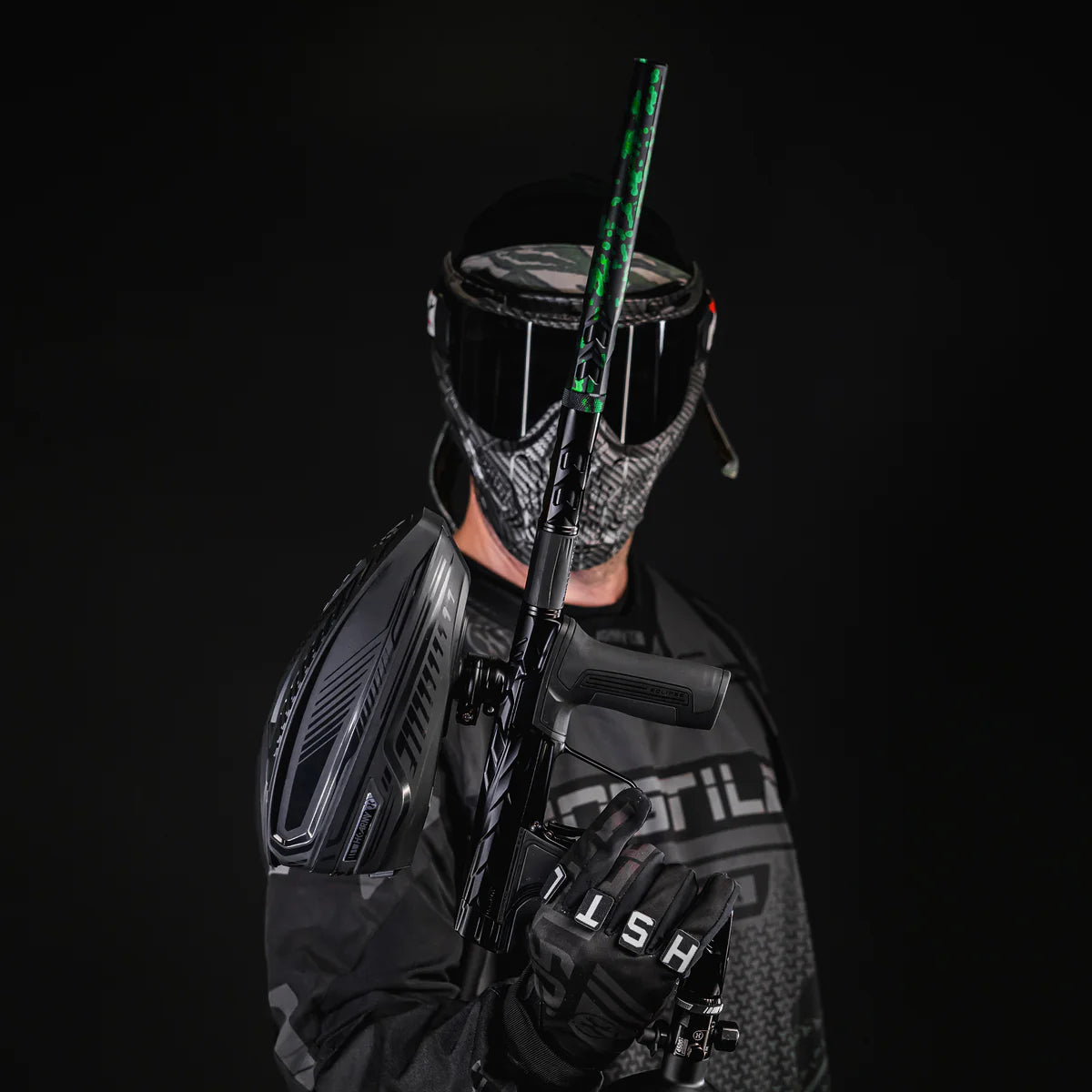 S63 PWR Elite Fossil Barrel Tip - Dust Black / Green Splash - Image 6