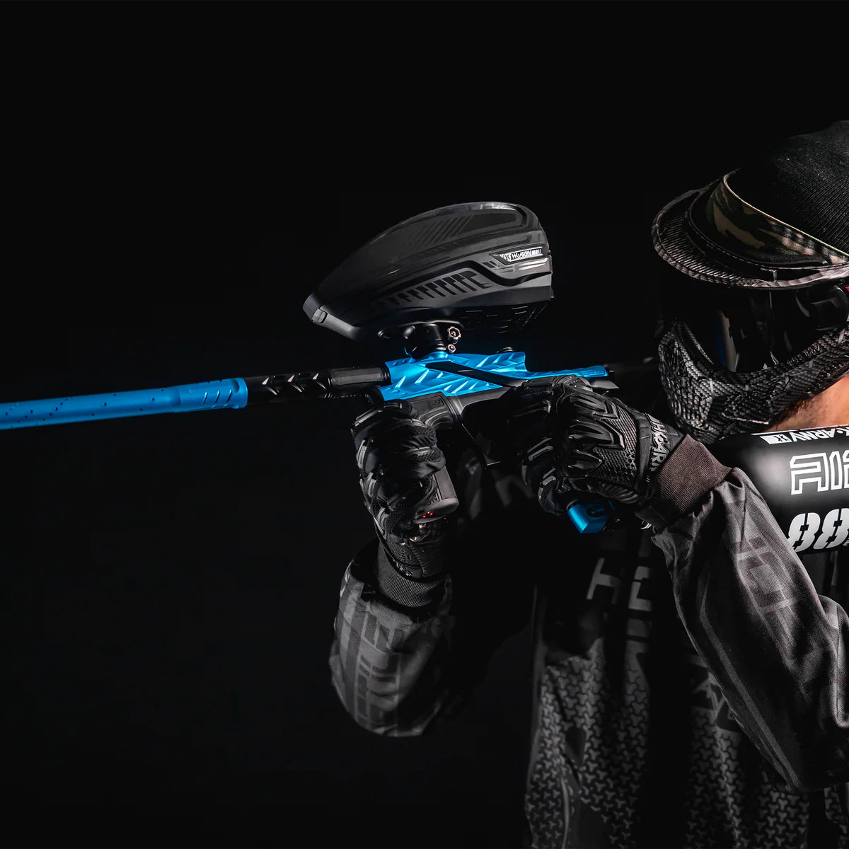 HK Army Fossil - Eclipse LV2 - Abyss (Turquoise/Black) | Paintball Electronic Marker - Image 7