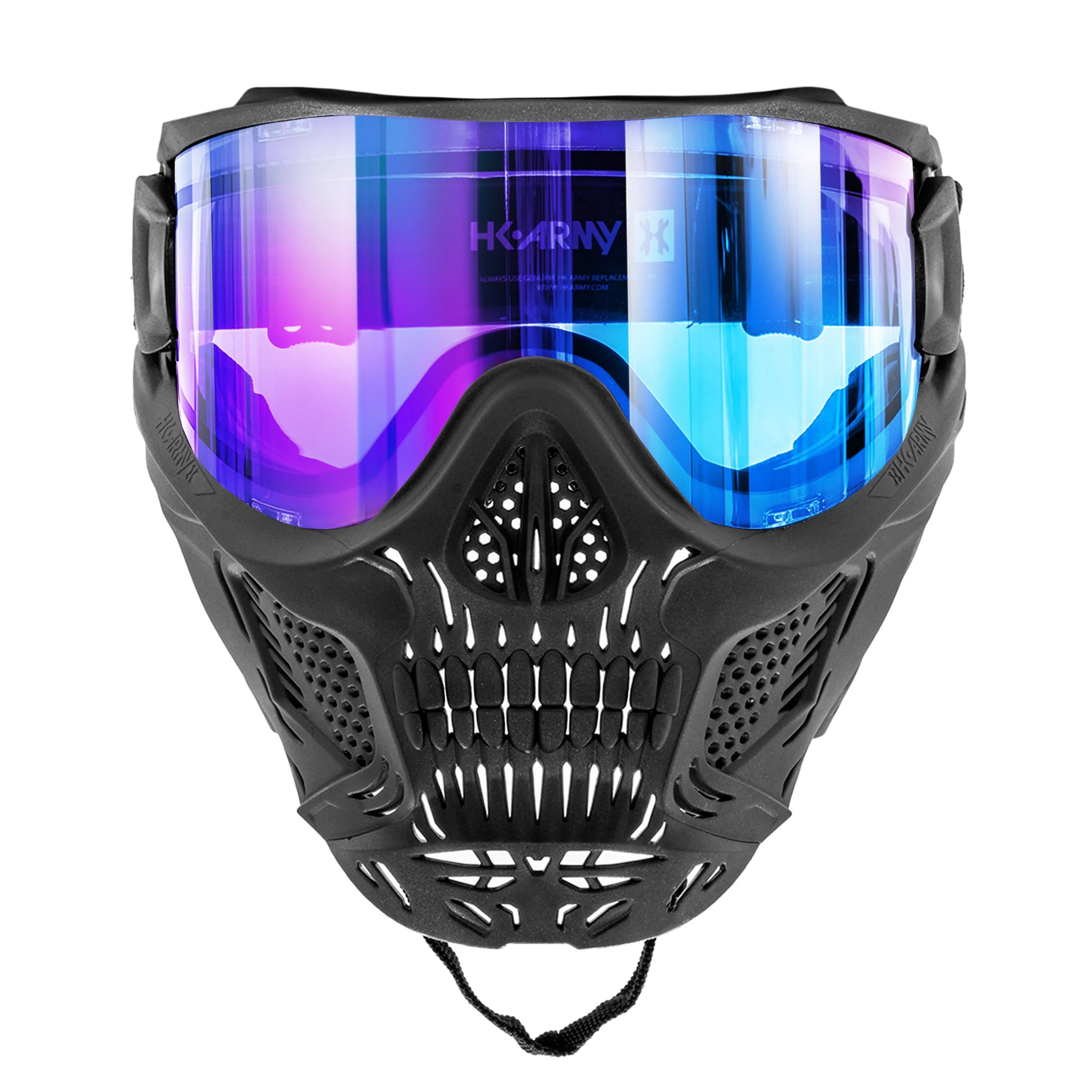 Hstl Skull Goggle "Reaper" - Black W/ Ice Lens | Paintball Goggle | Mask | Hk Army - Image 2