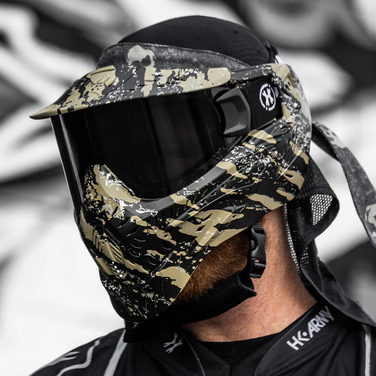 HSTL Goggle | Fracture Black/Tan | Paintball & Airsoft Goggle - Image 4