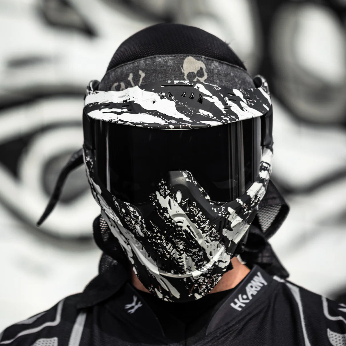 HSTL Goggle | Fracture Black/White | Paintball & Airsoft Goggle - Image 2