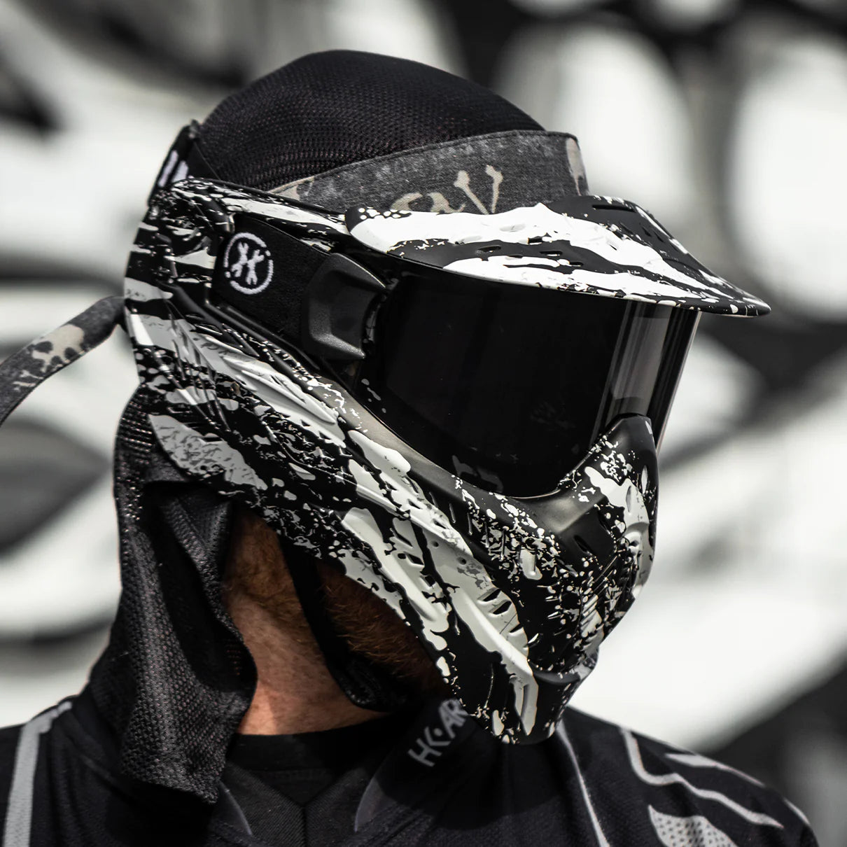 HSTL Goggle | Fracture Black/White | Paintball & Airsoft Goggle - Image 4
