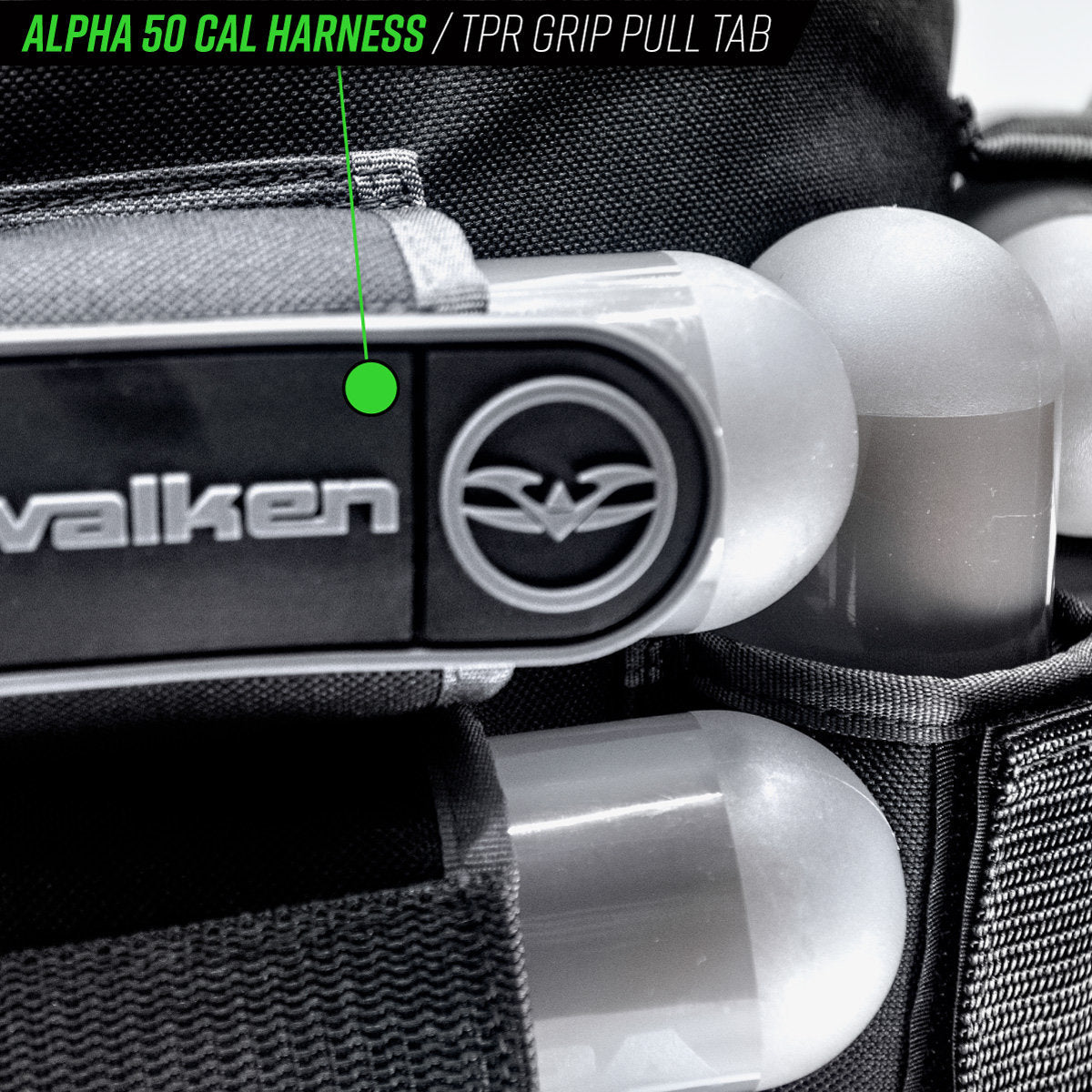 Valken Alpha 5-Pod 50 Caliber Paintball Harness | Paintball Pod Harness | Valken | Black/Grey - Image 4