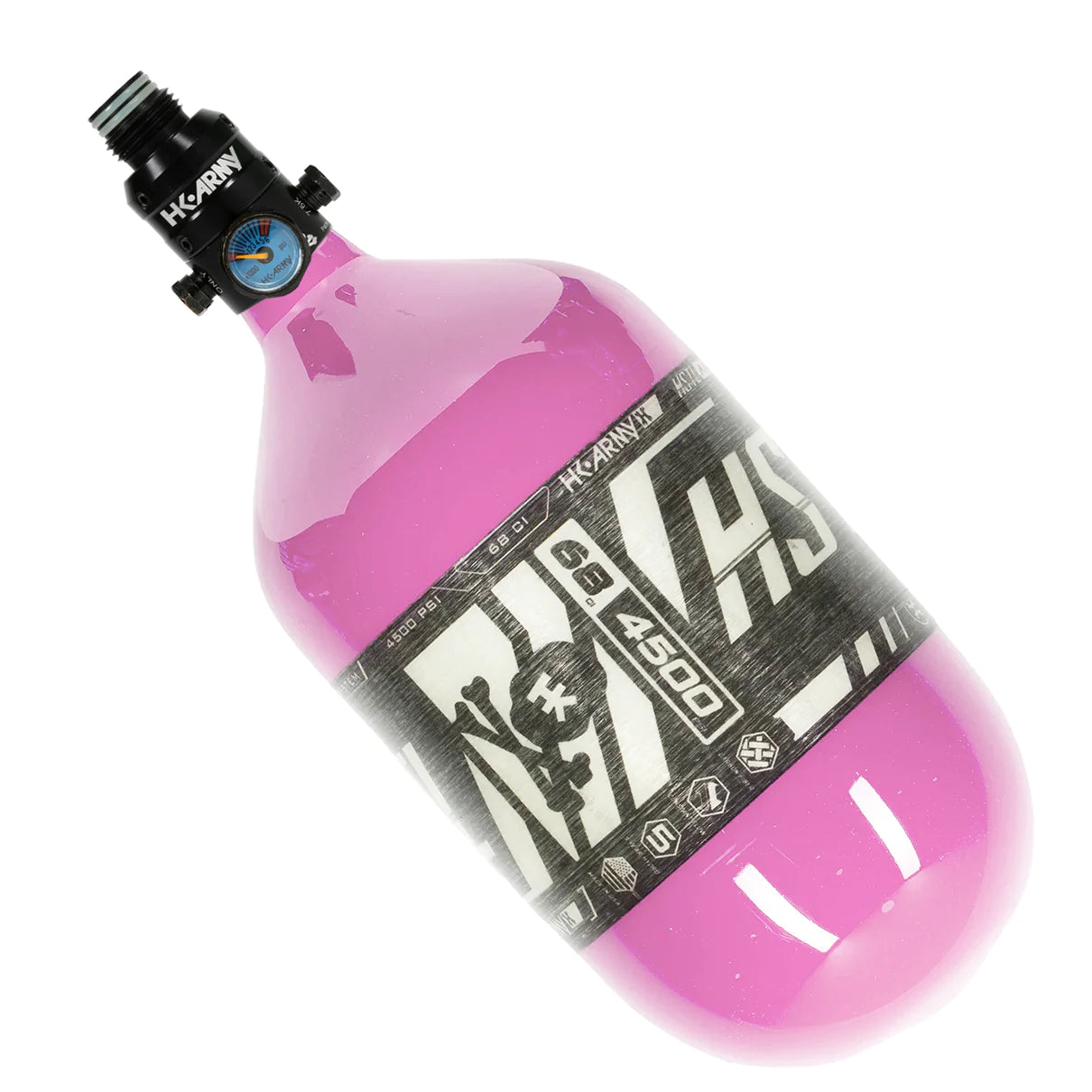 68ci / 4500Psi - HSTL - Carbon Fiber Tank - Pro V2 Reg - Neon Pink - Image 2