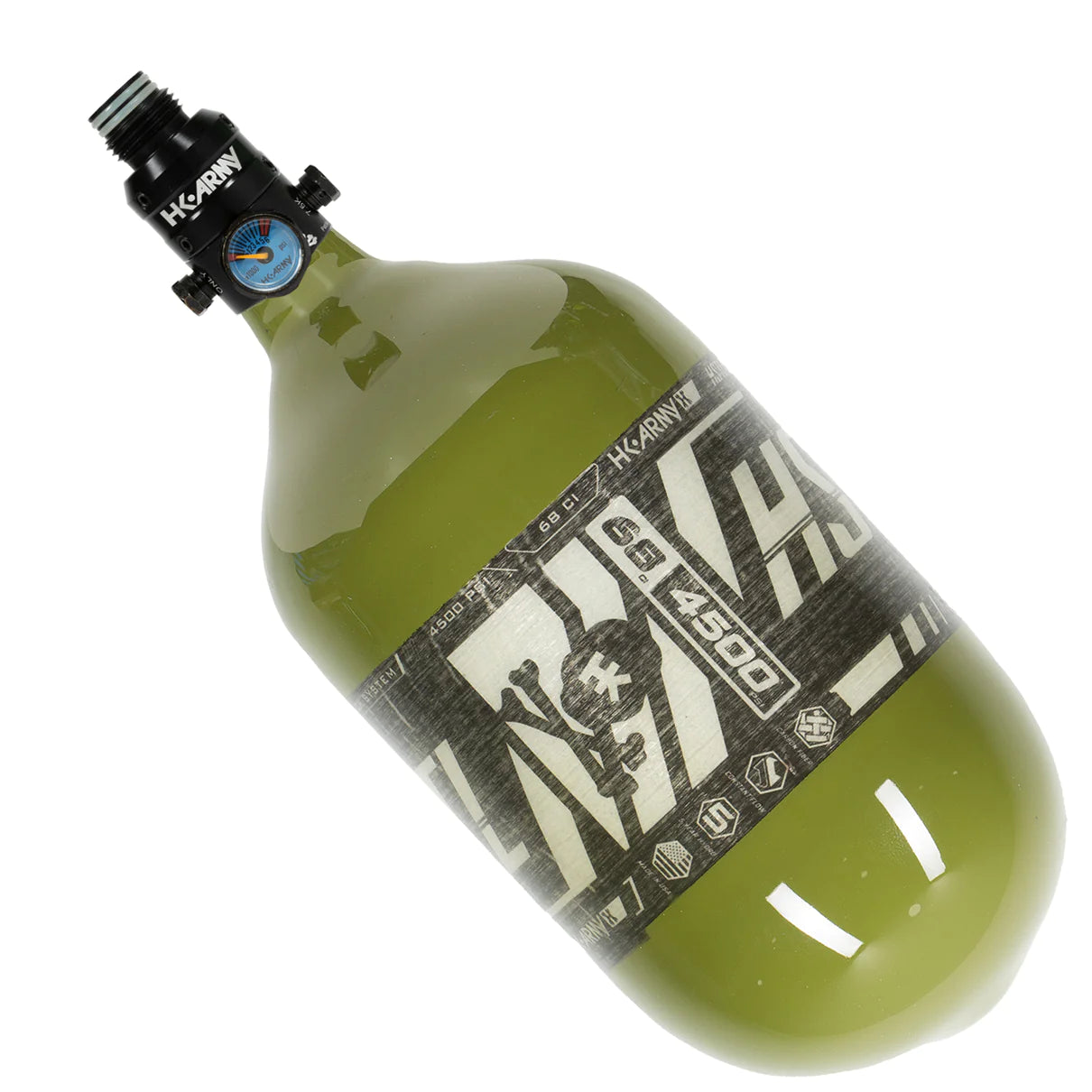68ci / 4500Psi - HSTL - Carbon Fiber Tank - Pro V2 Reg - Olive - Image 2