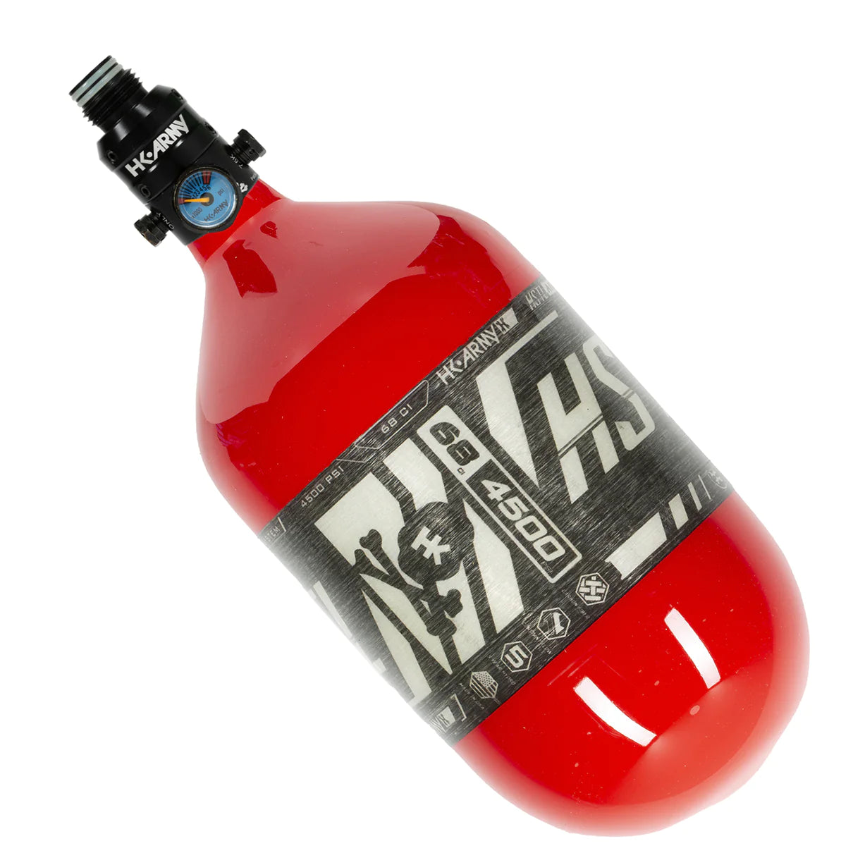 68ci / 4500Psi - HSTL - Carbon Fiber Tank - Pro V2 Reg - Red - Image 2