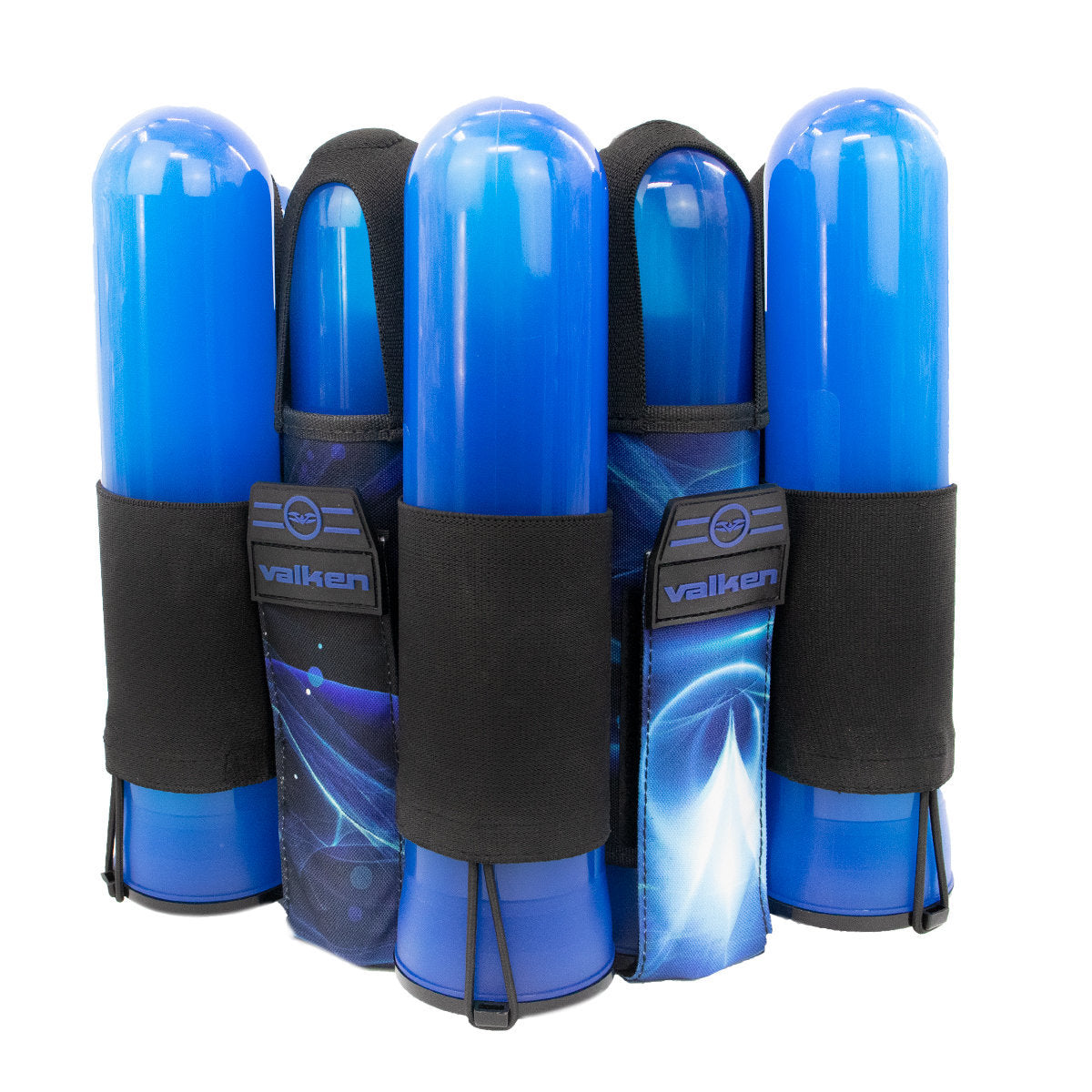 Valken Fate Gfx 4+3 Paintball Harness - Plasma Blue | Paintball Pod Harness - Image 3