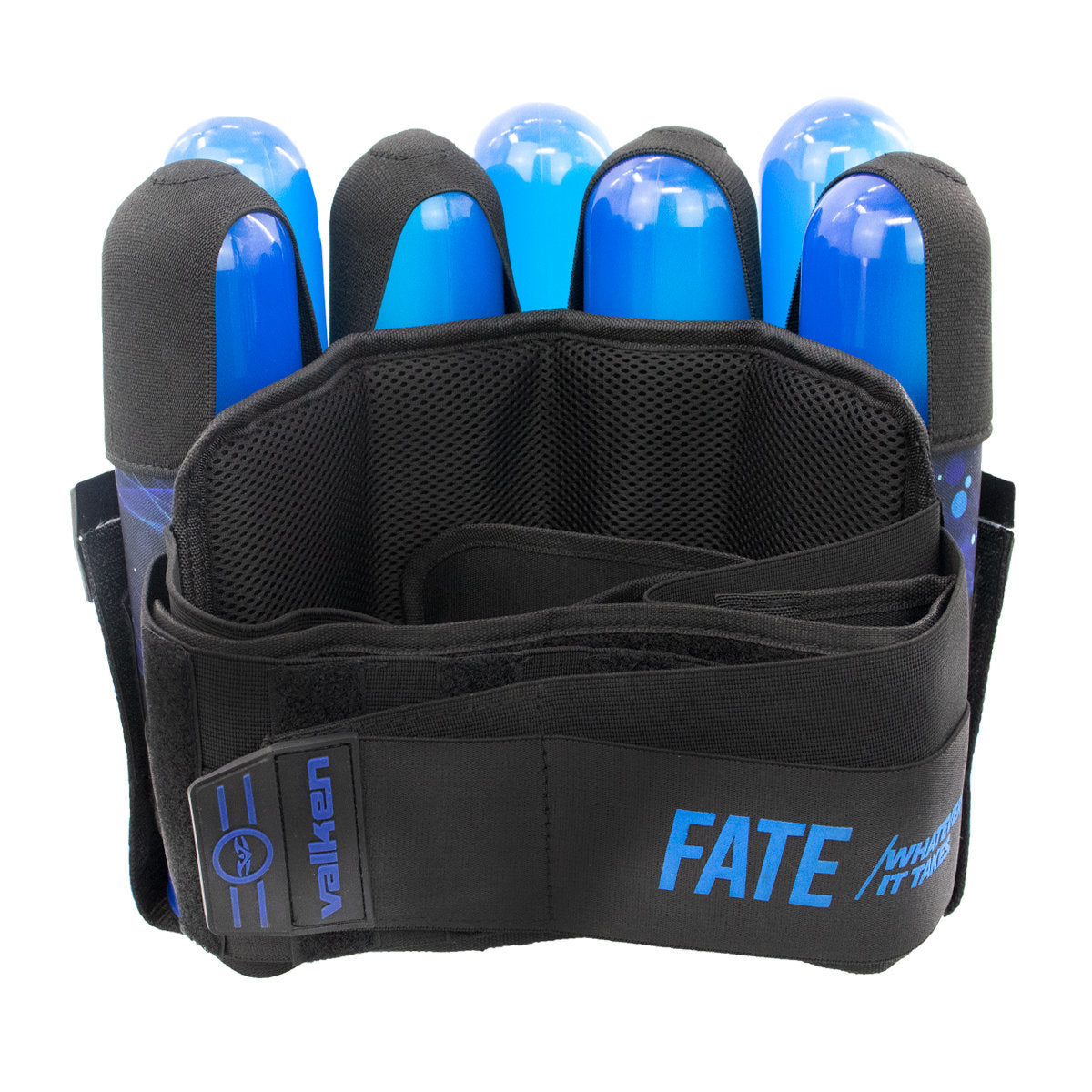 Valken Fate Gfx 4+3 Paintball Harness - Plasma Blue | Paintball Pod Harness - Image 4