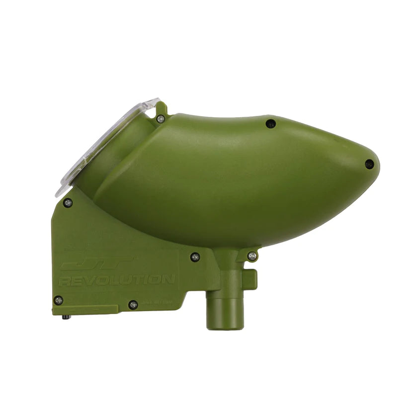JT Revolution Paintball Loader - Olive - Paintball Hopper - Image 7