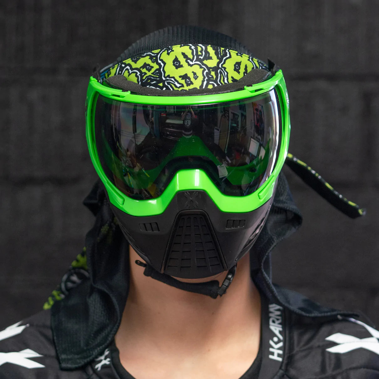KLR Goggle Blackout Neon Green (Neon Green/Black) | Paintball Goggle | Mask | Hk Army - Image 5
