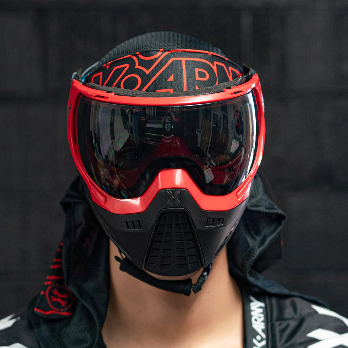 KLR Goggle Blackout Red (Red/Black) | Paintball Goggle | Mask | Hk Army - Image 7