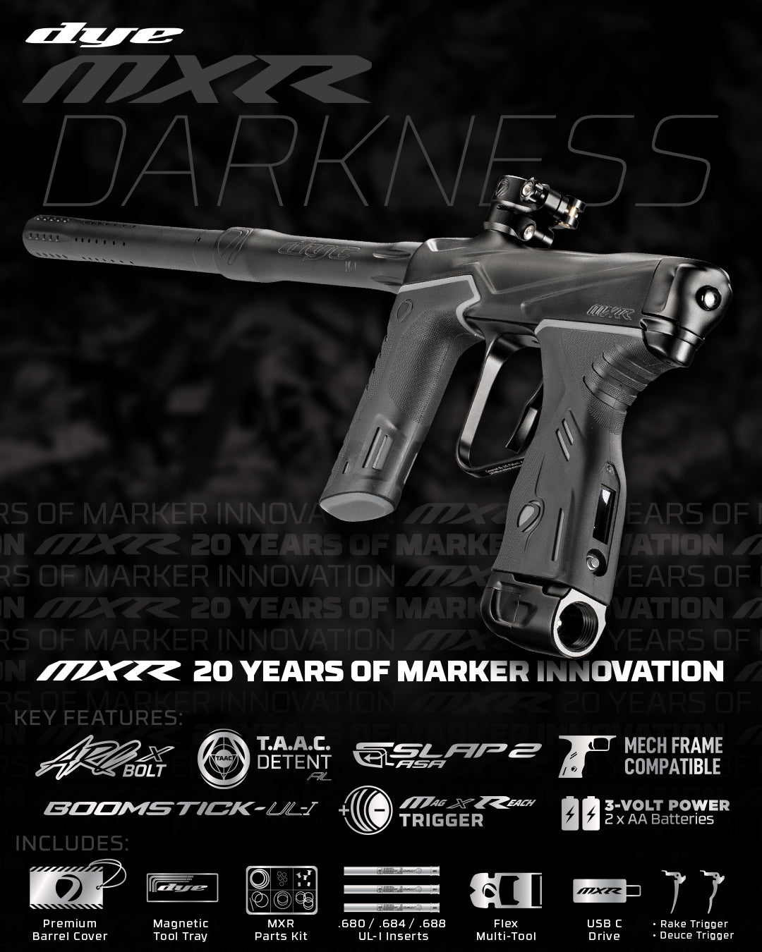 DYE MXR DARKNESS - BLACK/BLACK DUST - Image 2