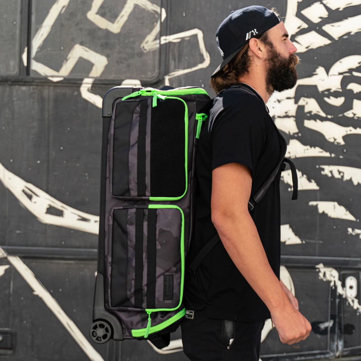 Expand 75L - Roller Gear Bag - Shroud Neon Green | Paintball Gear Bag | Hk Army - Image 6