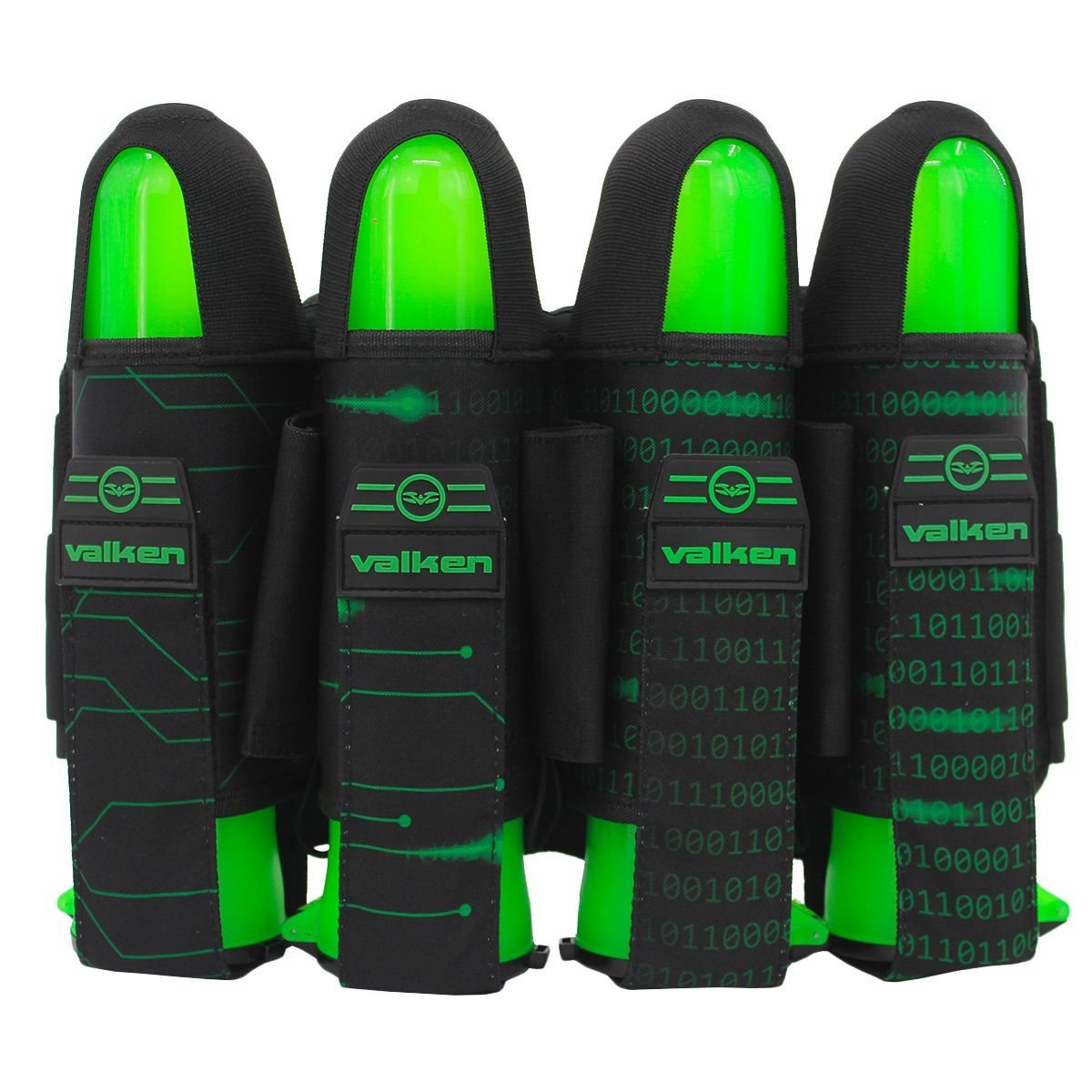 Valken Fate Gfx 4+3 Paintball Harness - Green Matrix | Paintball Pod Harness | Green Matrix