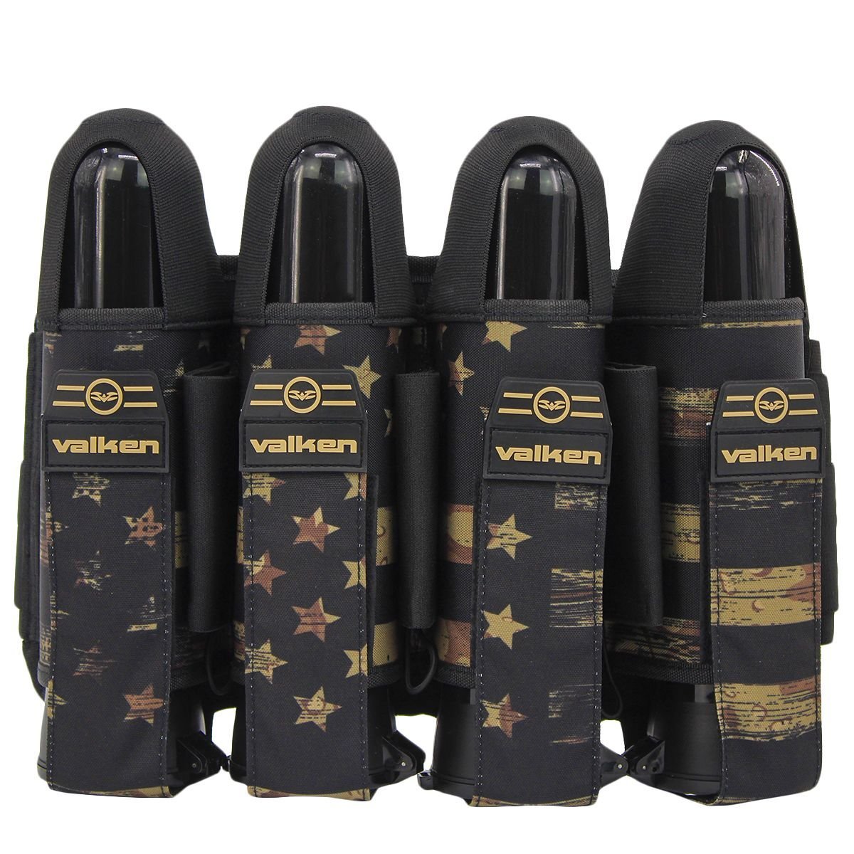 Valken Fate Gfx 4+3 Paintball Harness - Merica Tan | Paintball Pod Harness | Merica Tan