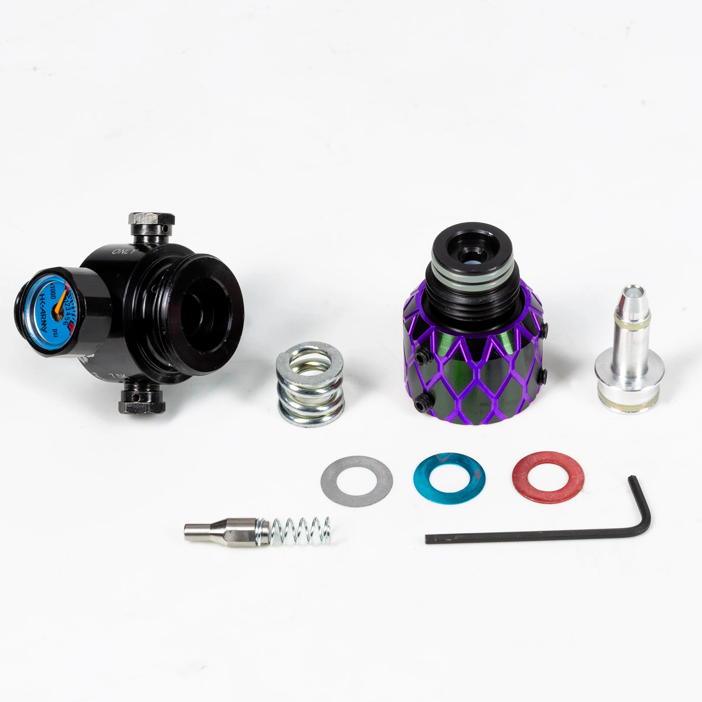 AEROLITE ELITE PRO REG - NEXUS - BLACK/PURPLE | output pressure 450-650psi | HK Air Tank Regulator - Image 8