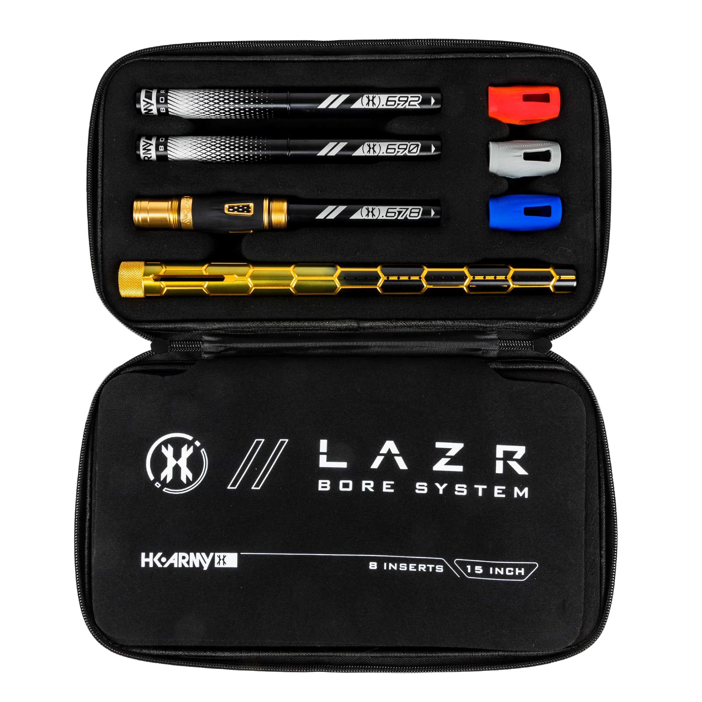 LAZR Elite Nexus Barrel Kit - 15' Gold/Black Black Inserts - Cocker Threads - Image 2