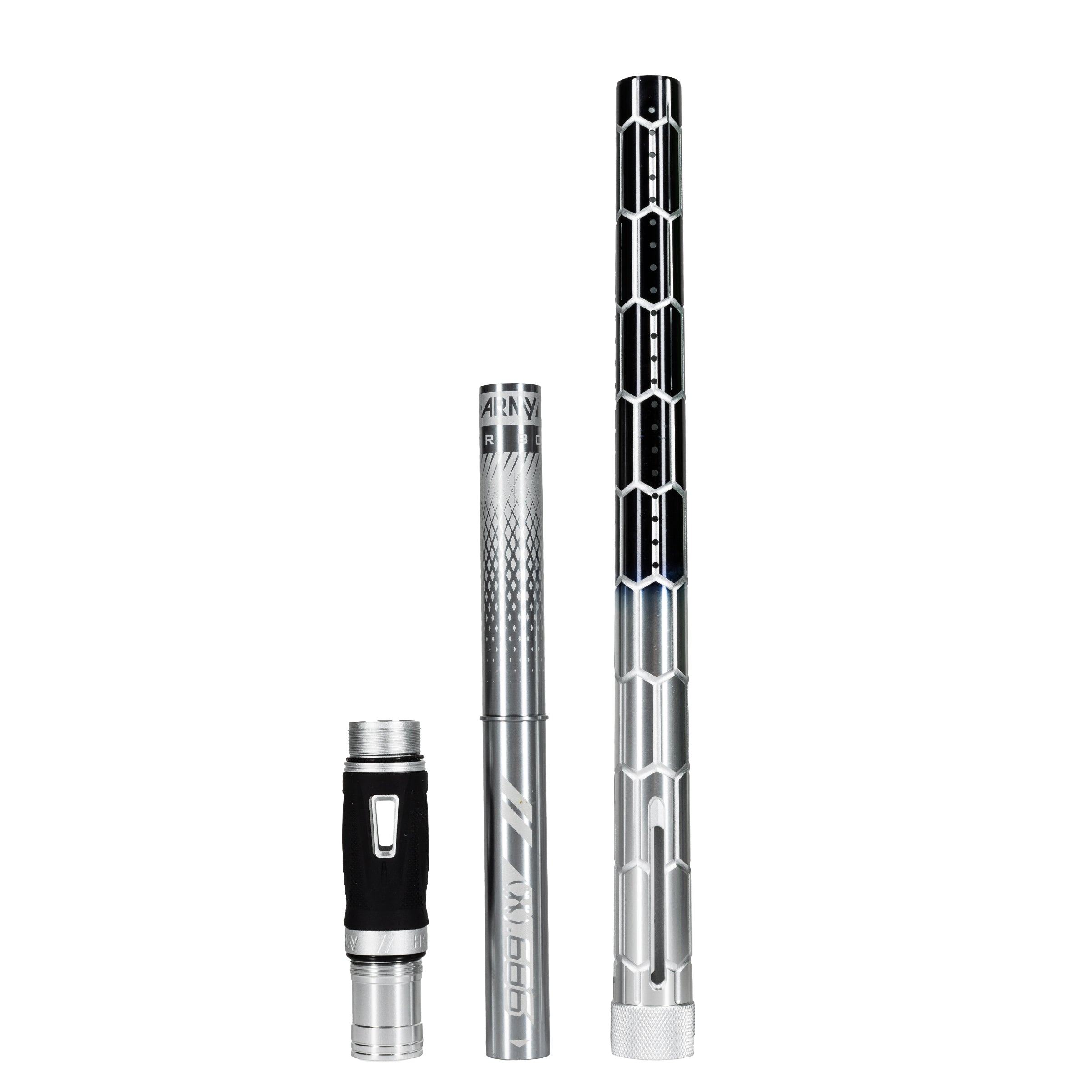 LAZR Elite Nexus Barrel Kit - 15' Silver/Black Colored Inserts - Cocker Threads - Image 4