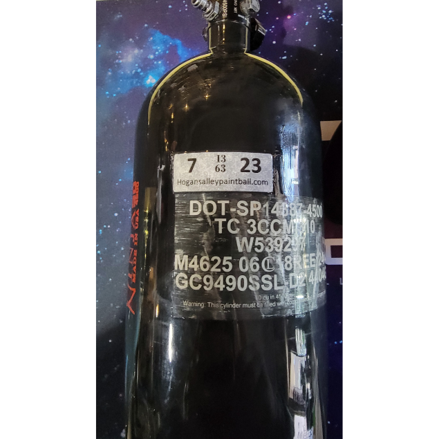 Ninja 90 Cubic Inch Tank (4500PSI)Pro V2 Regulator Last Hydro Tested 7/23With Exalt Tank Cover | Pre-Owned - Image 3