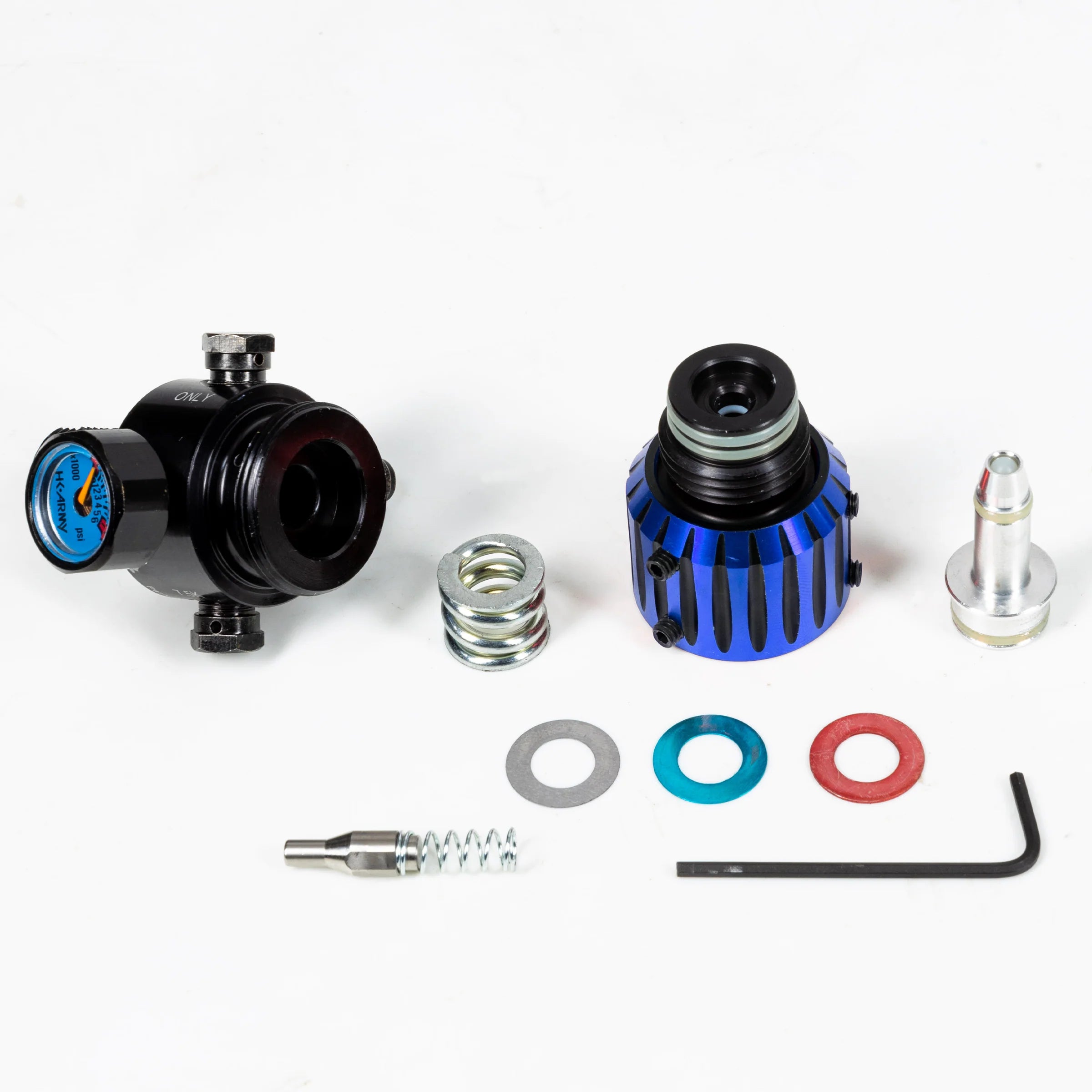 AEROLITE ELITE PRO REG - NOVA - BLUE/BLACK | output pressure 450-650psi | HK Air Tank Regulator - Image 3