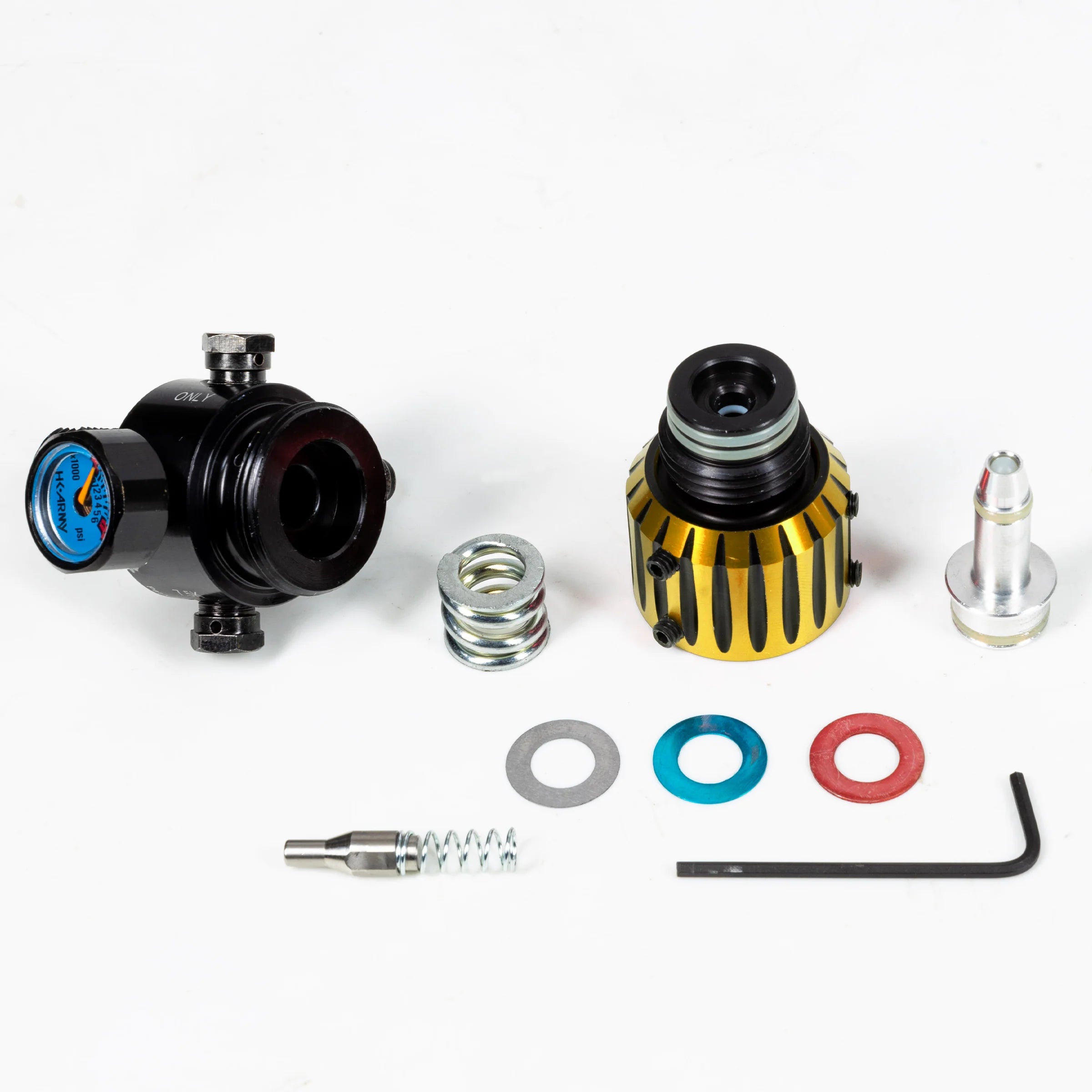 AEROLITE ELITE PRO REG - NOVA - GOLD/BLACK | output pressure 450-650psi | HK Air Tank Regulator - Image 2