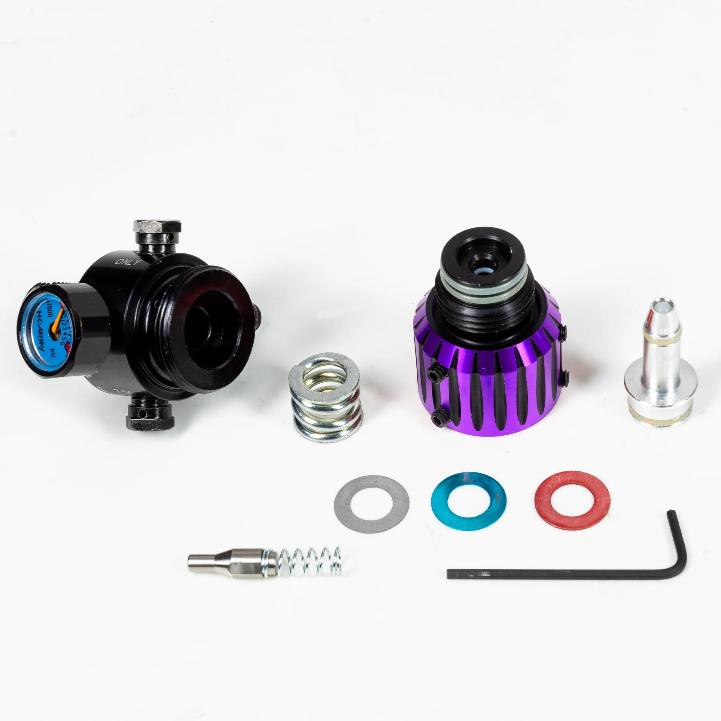 AEROLITE ELITE PRO REG - NOVA - PURPLE/BLACK | output pressure 450-650psi | HK Air Tank Regulator - Image 4