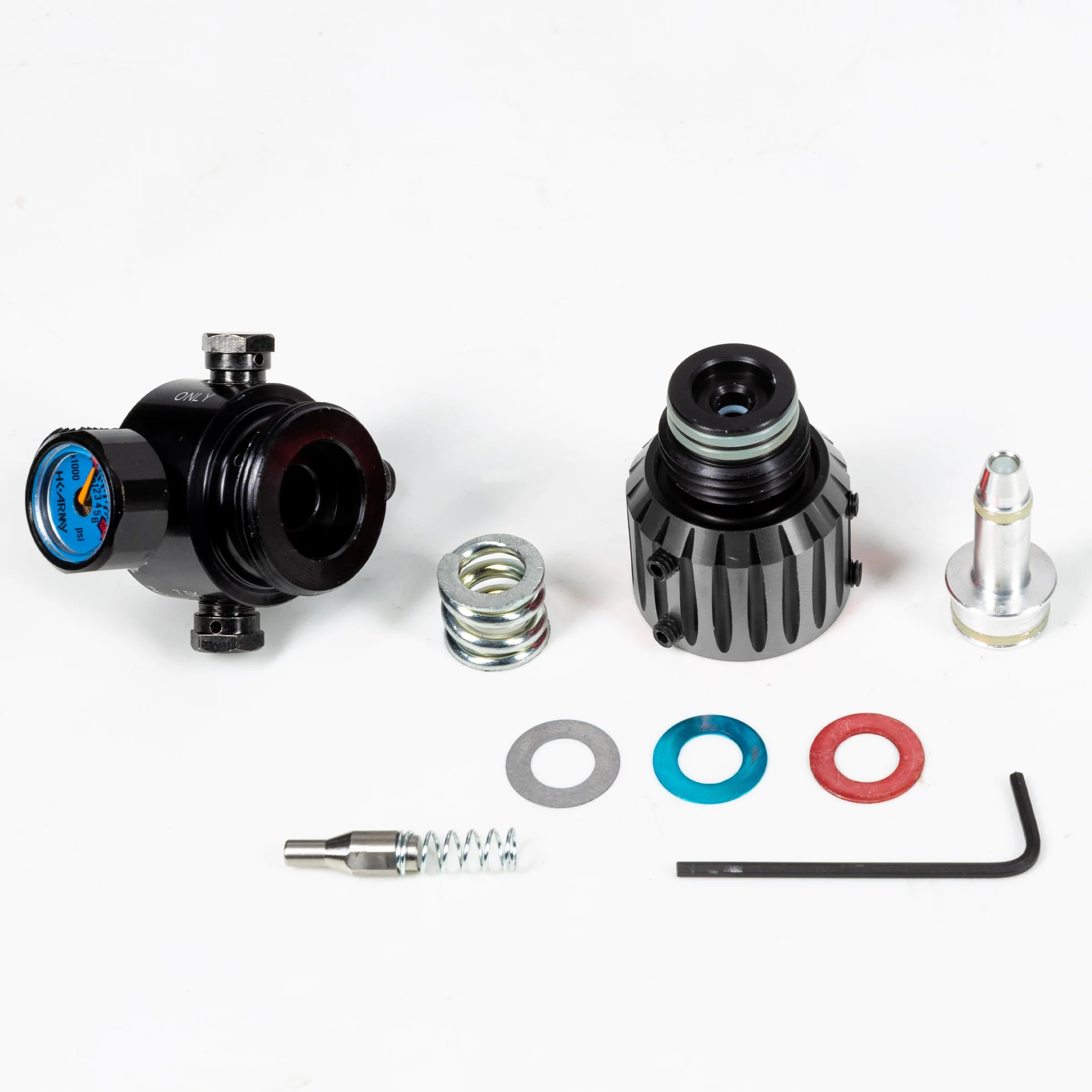 AEROLITE ELITE PRO REG - NOVA - SILVER/BLACK | output pressure 450-650psi | HK Air Tank Regulator - Image 2