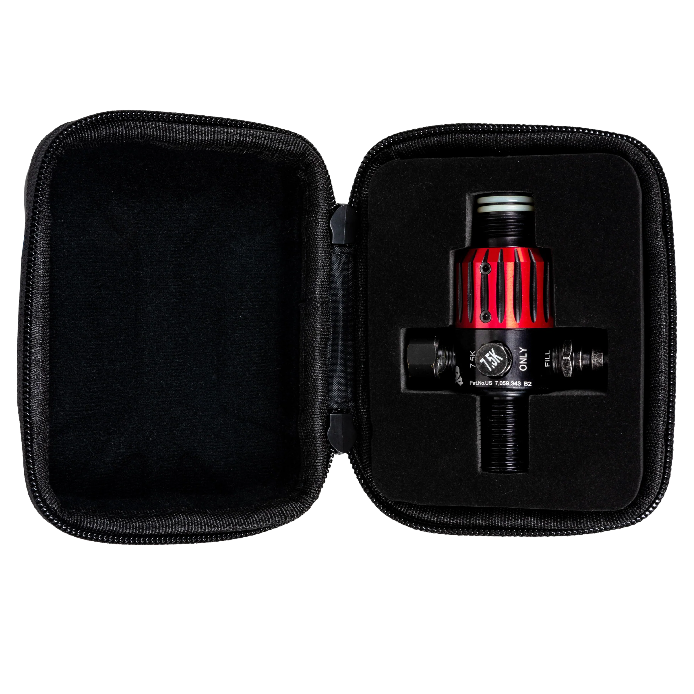 AEROLITE ELITE PRO REG - NOVA - RED/BLACK | output pressure 450-650psi | HK Air Tank Regulator - Image 4