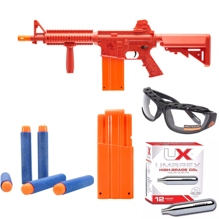 Rekt OpFour Co2 Powered Blue Foam Dart Rifle | Power Pack - Image 2
