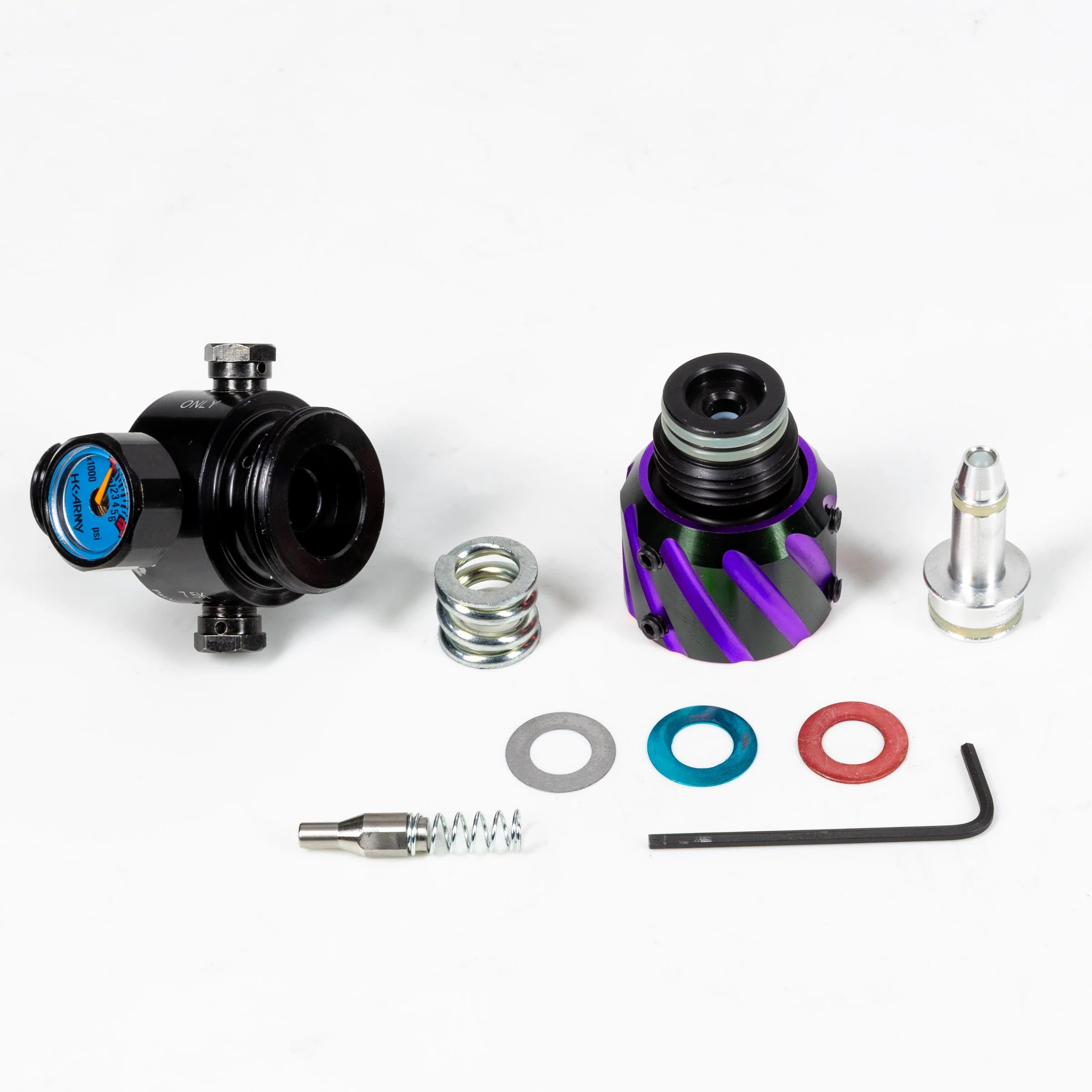 AEROLITE ELITE PRO REG - ORBIT - BLACK/PURPLE | output pressure 450-650psi | HK Air Tank Regulator - Image 4