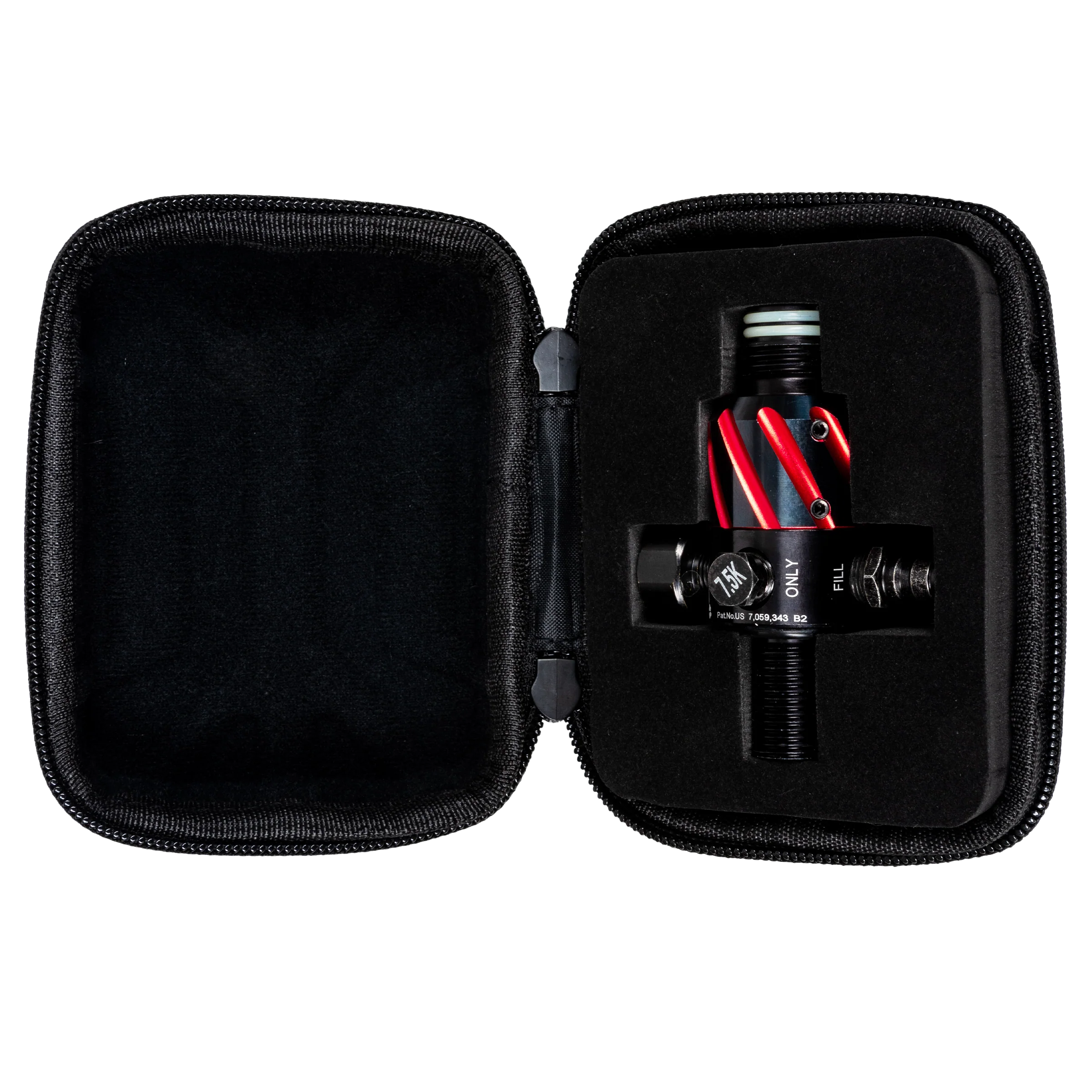 AEROLITE ELITE PRO REG - ORBIT - BLACK/RED | output pressure 450-650psi | HK Air Tank Regulator - Image 3