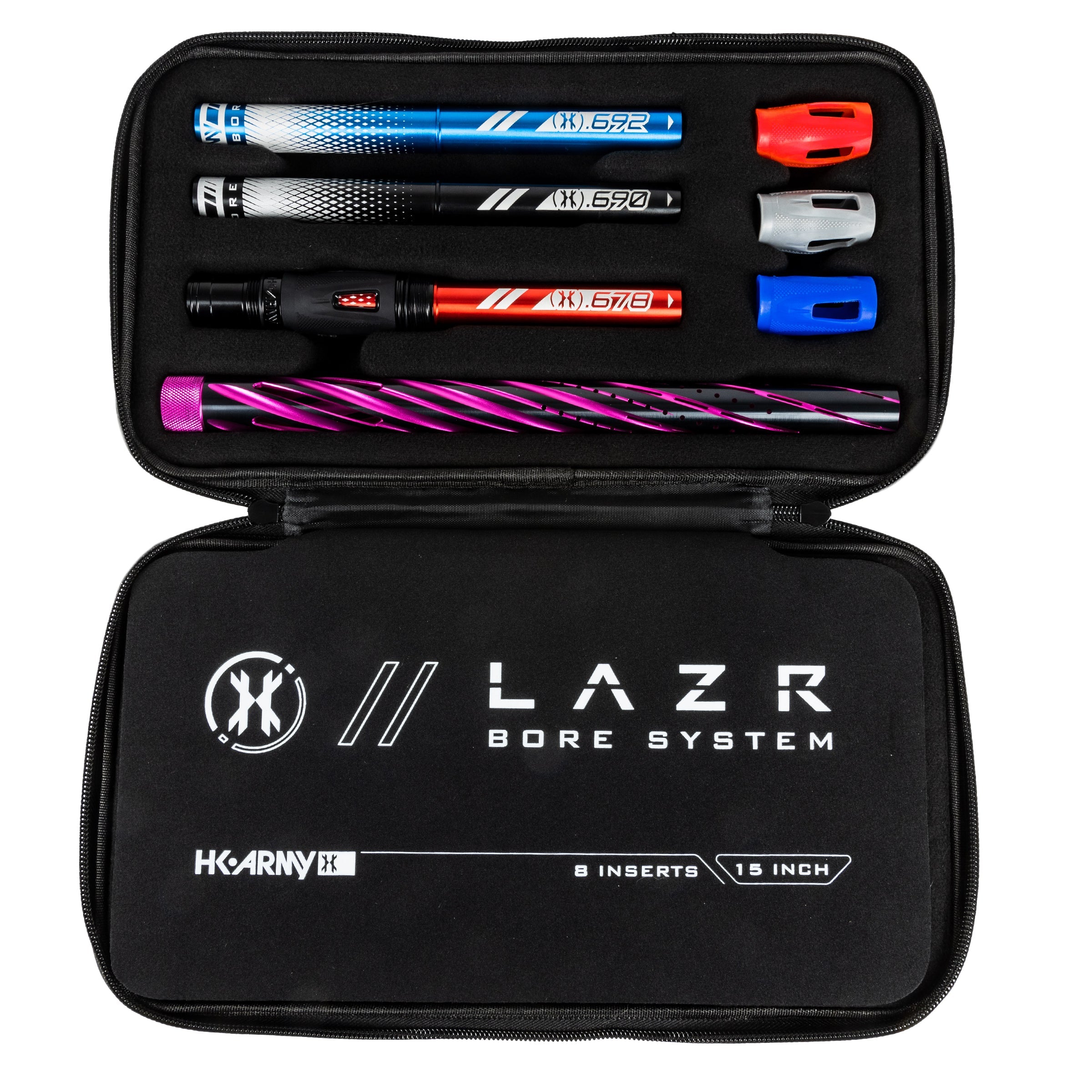 LAZR Elite Orbit Barrel Kit - 15' Dust Pink/Colored Inserts - Cocker Threads - Image 2
