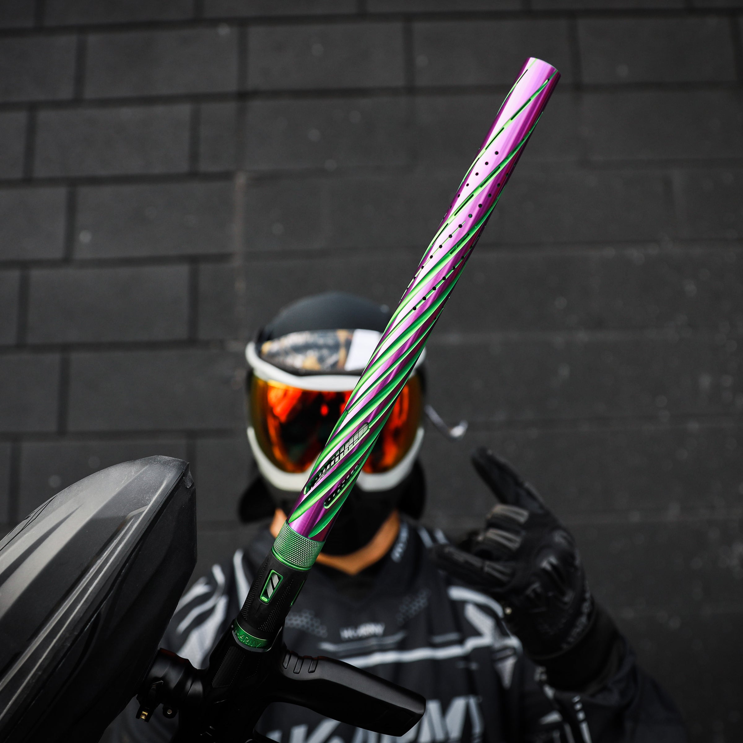 LAZR Elite Orbit Barrel Tip - Dust Green/Purple - Image 3